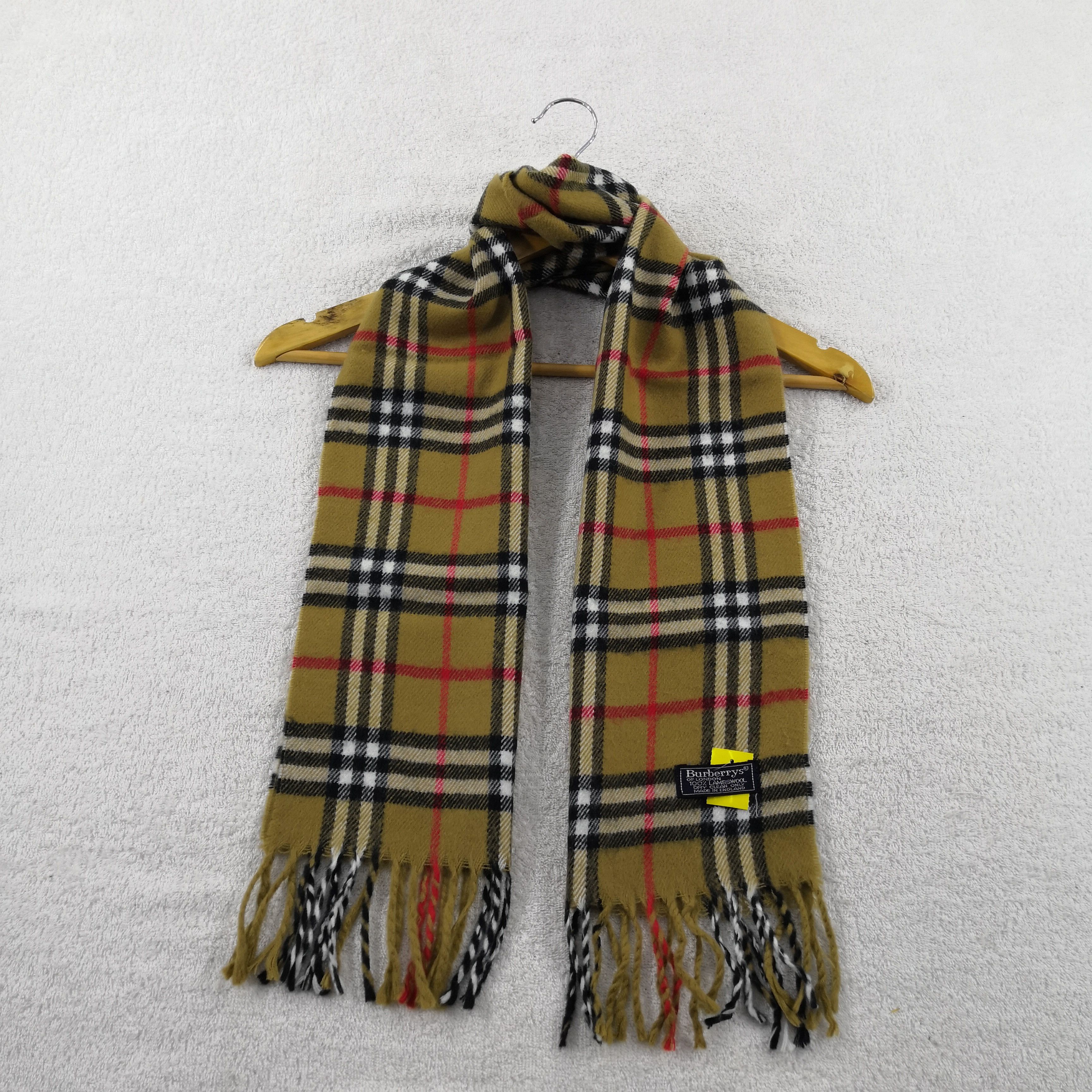 Burberry Vintage Wool Scarf Winter Scarves 56789 Size ONE SIZE - 2 Thumbnail