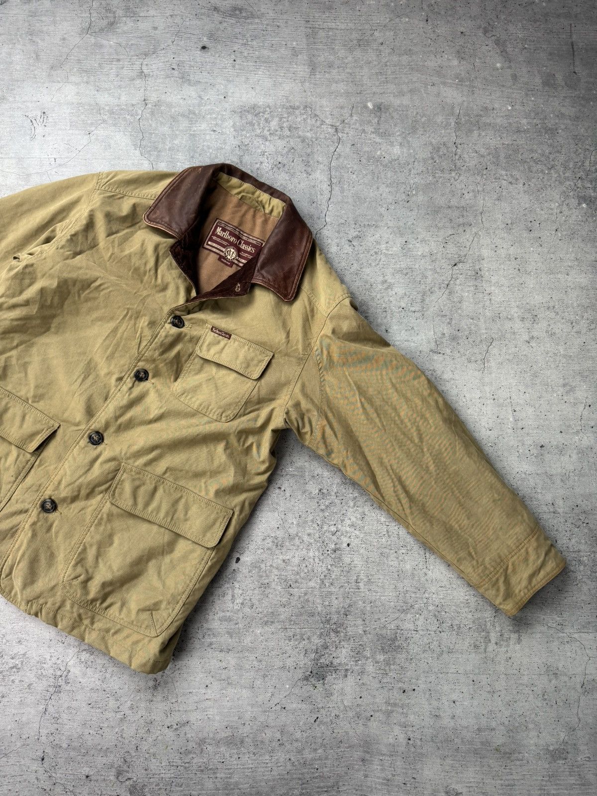 Marlboro Classics Marlboro Classics Vintage 90s Lined Trucker Work Jacket Size US M / EU 48-50 / 2 - 9 Thumbnail