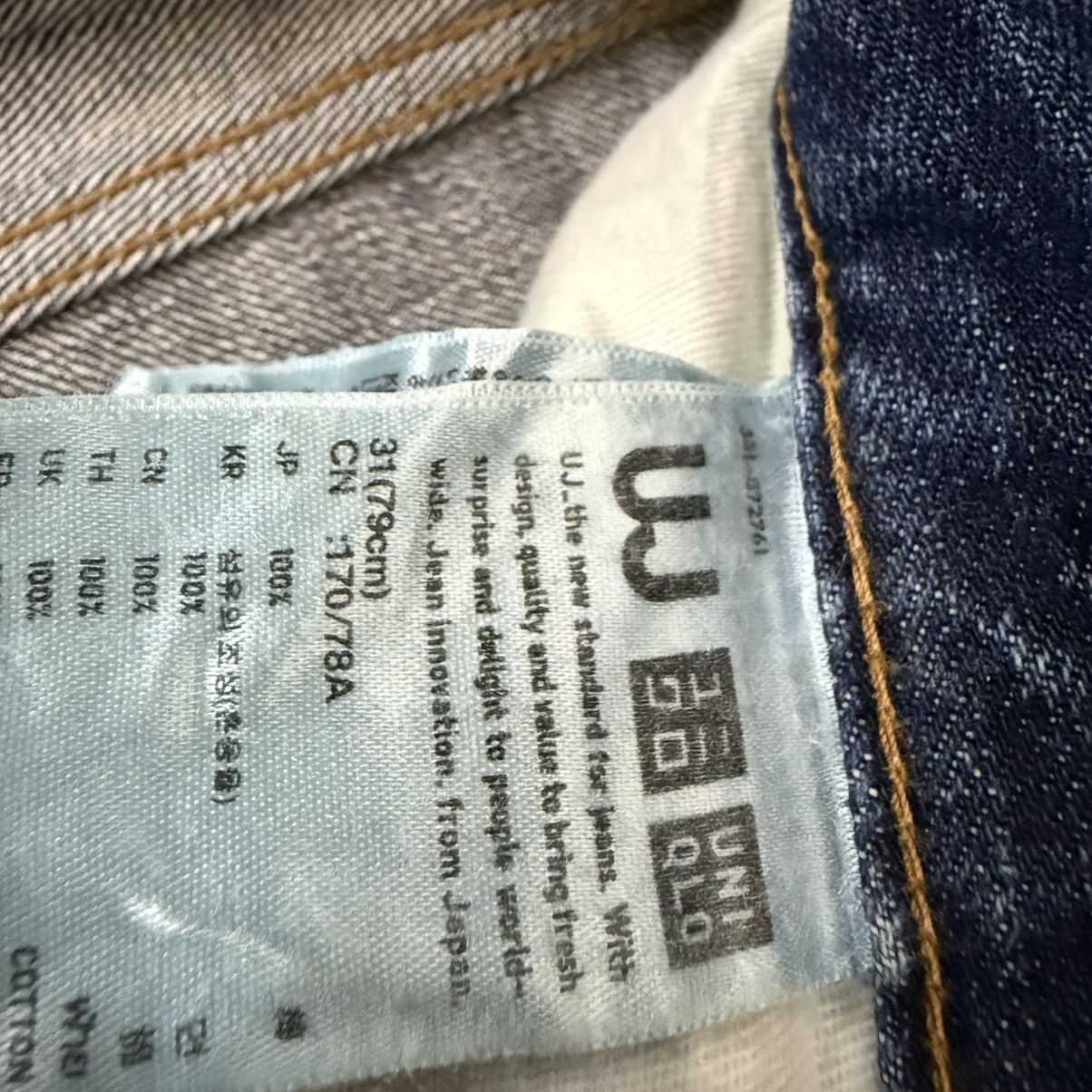 Undercover × Uniqlo 🔥🇯🇵 Vintage Y2K Japanese Uniqlo UJ Kaihara Denim Jeans Size US 31 - 13 Thumbnail