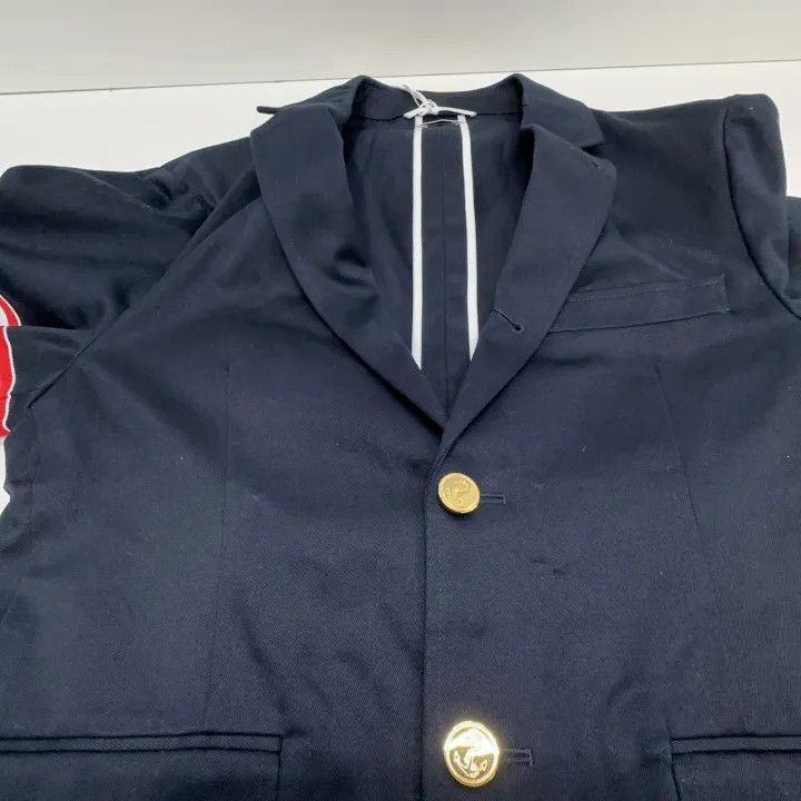 Thom Browne Thom Browne Navy Blue Breathable Suit Jacket -2507 Size US M / EU 48-50 / 2 - 9 Thumbnail