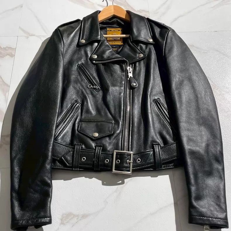Schott Schott Sheepskin locomotive leather coat Size US M / EU 48-50 / 2 - 2 Thumbnail