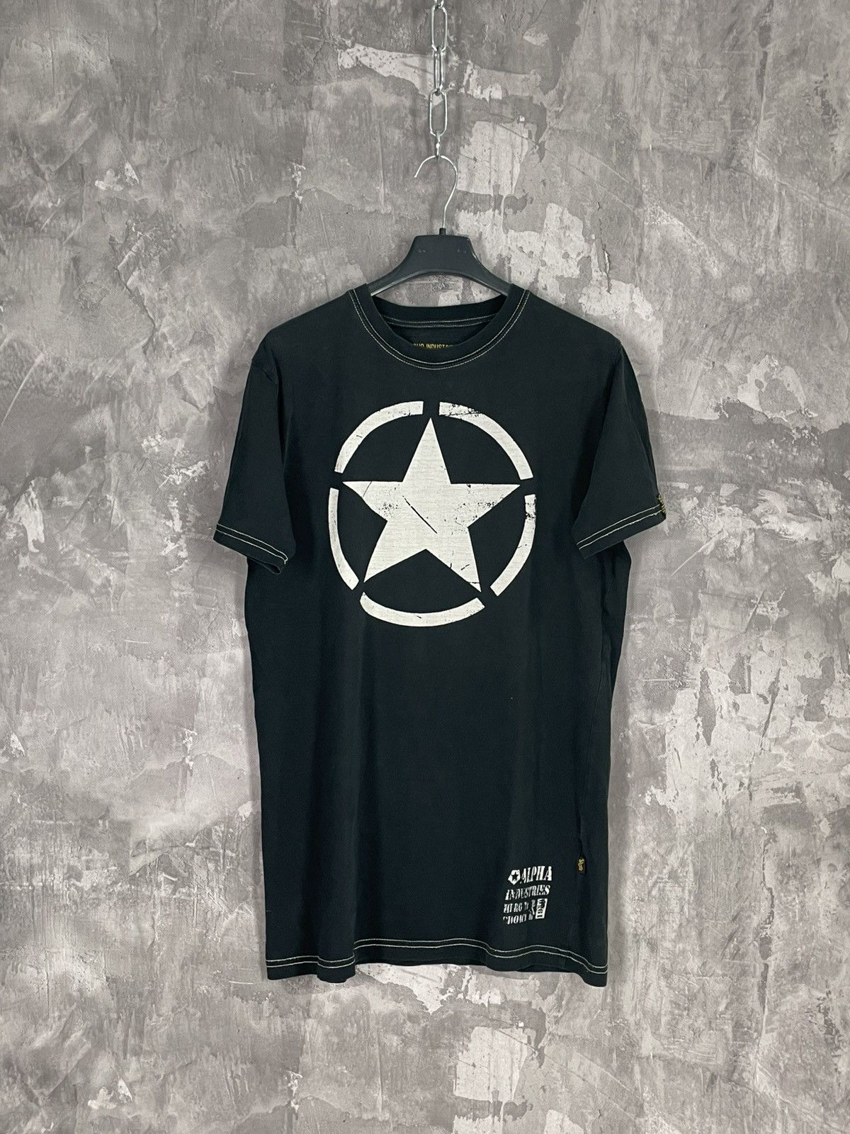 If Six Was Nine × Japanese Brand × Le Grande Bleu (L.G.B.) Avant Garde Japanese Crazy Opium Alpha Industries Y2K Tshirt Size US S / EU 44-46 / 1 - 1 Thumbnail