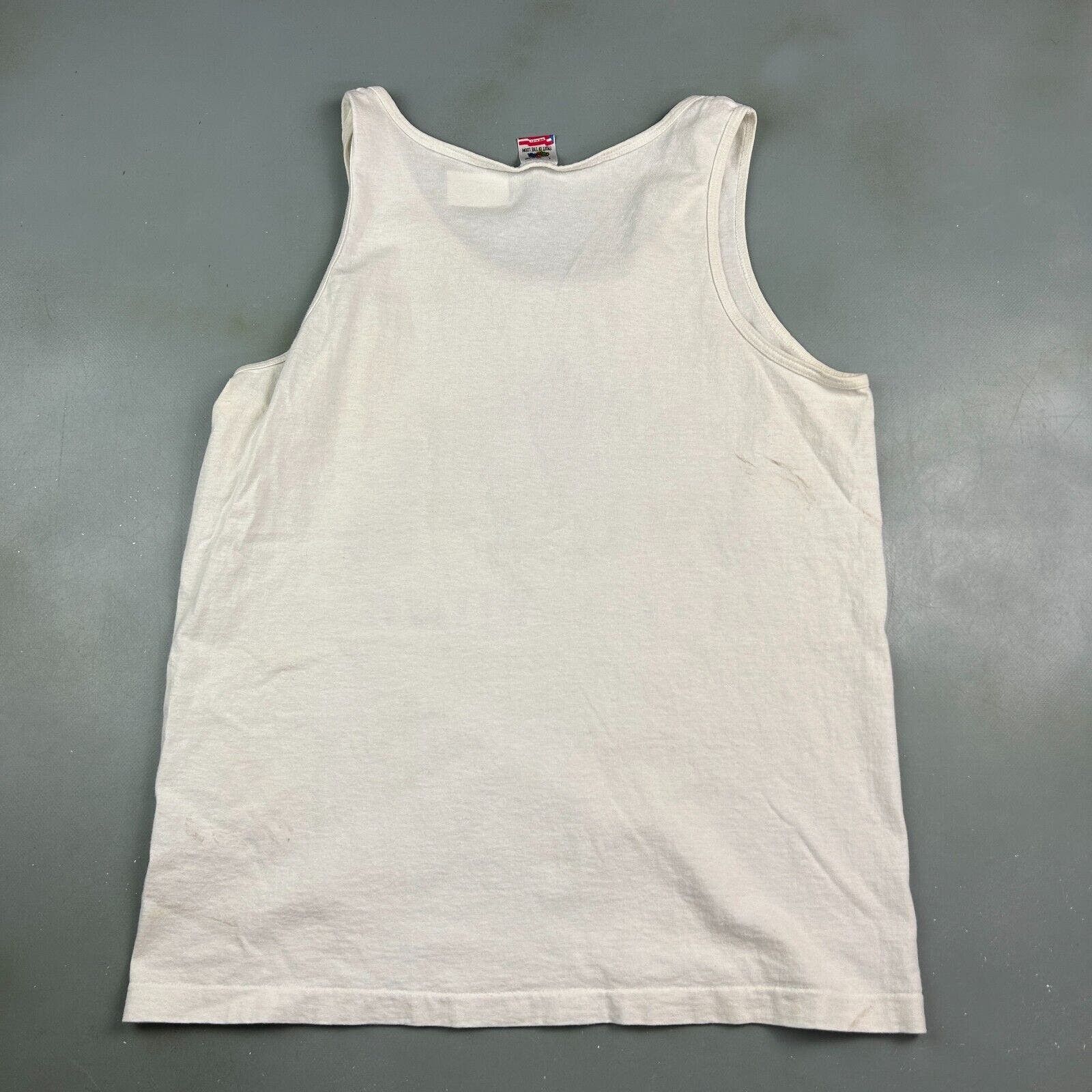 Fruit Of The Loom VINTAGE 90s | Art Deco Weekend Sleeveless Tank T-Shirt sz L Size US L / EU 52-54 / 3 - 7 Thumbnail