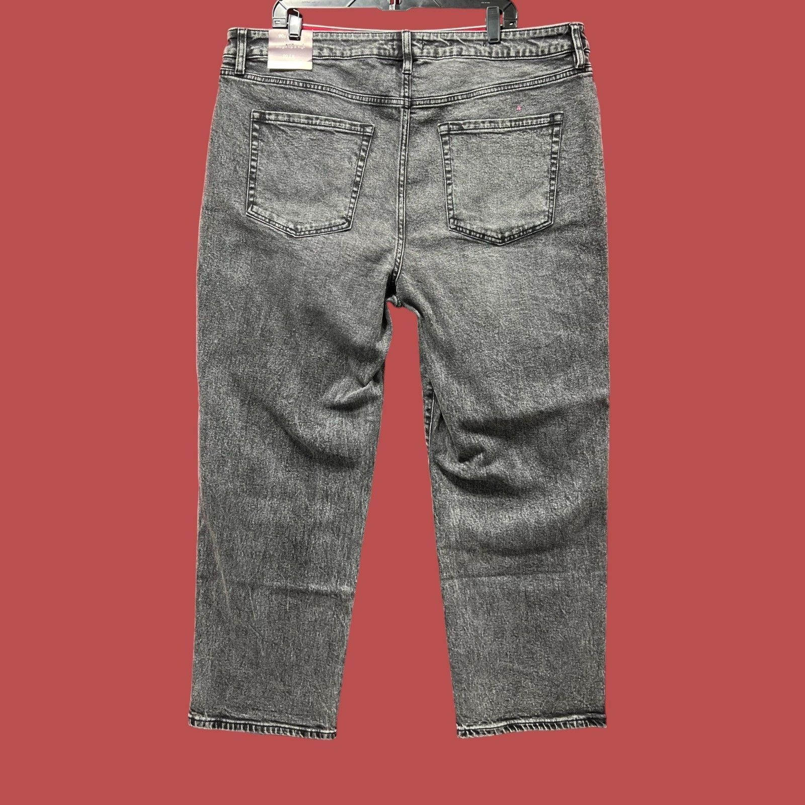 Other Ava & Viv - Women's High-Rise Straight Pants - Stretch - Bla Size 42" / US 20 - 2 Thumbnail