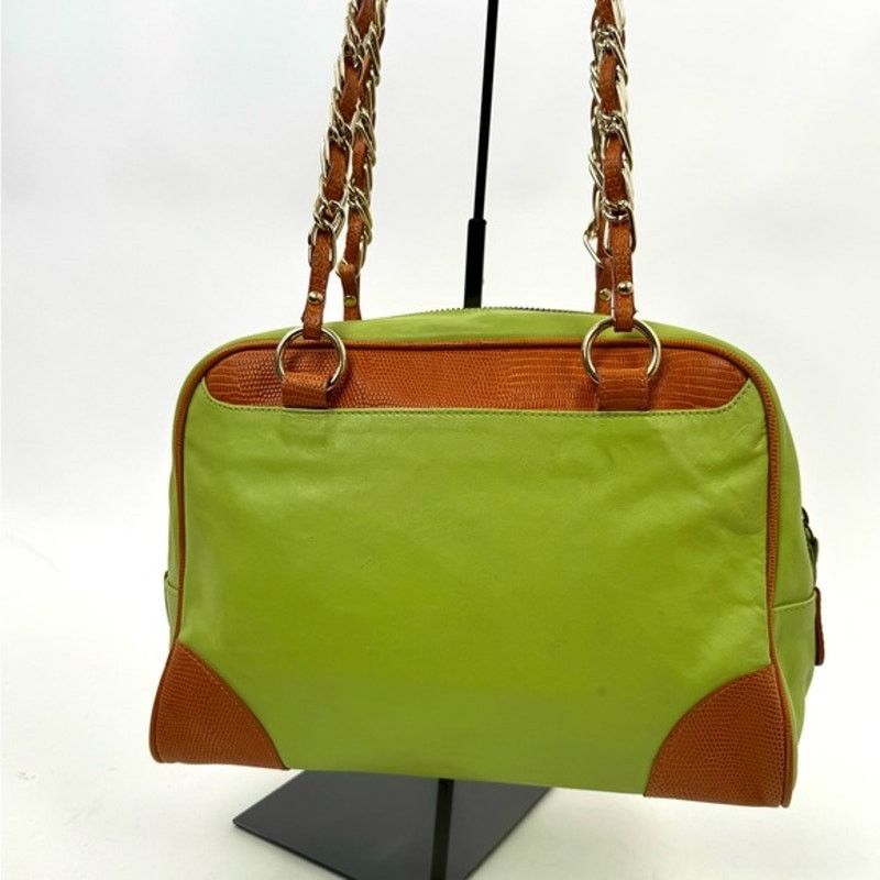 Dolce & Gabbana Dolce & Gabbana Runway Green leather Brown exotic leather Size ONE SIZE - 2 Thumbnail