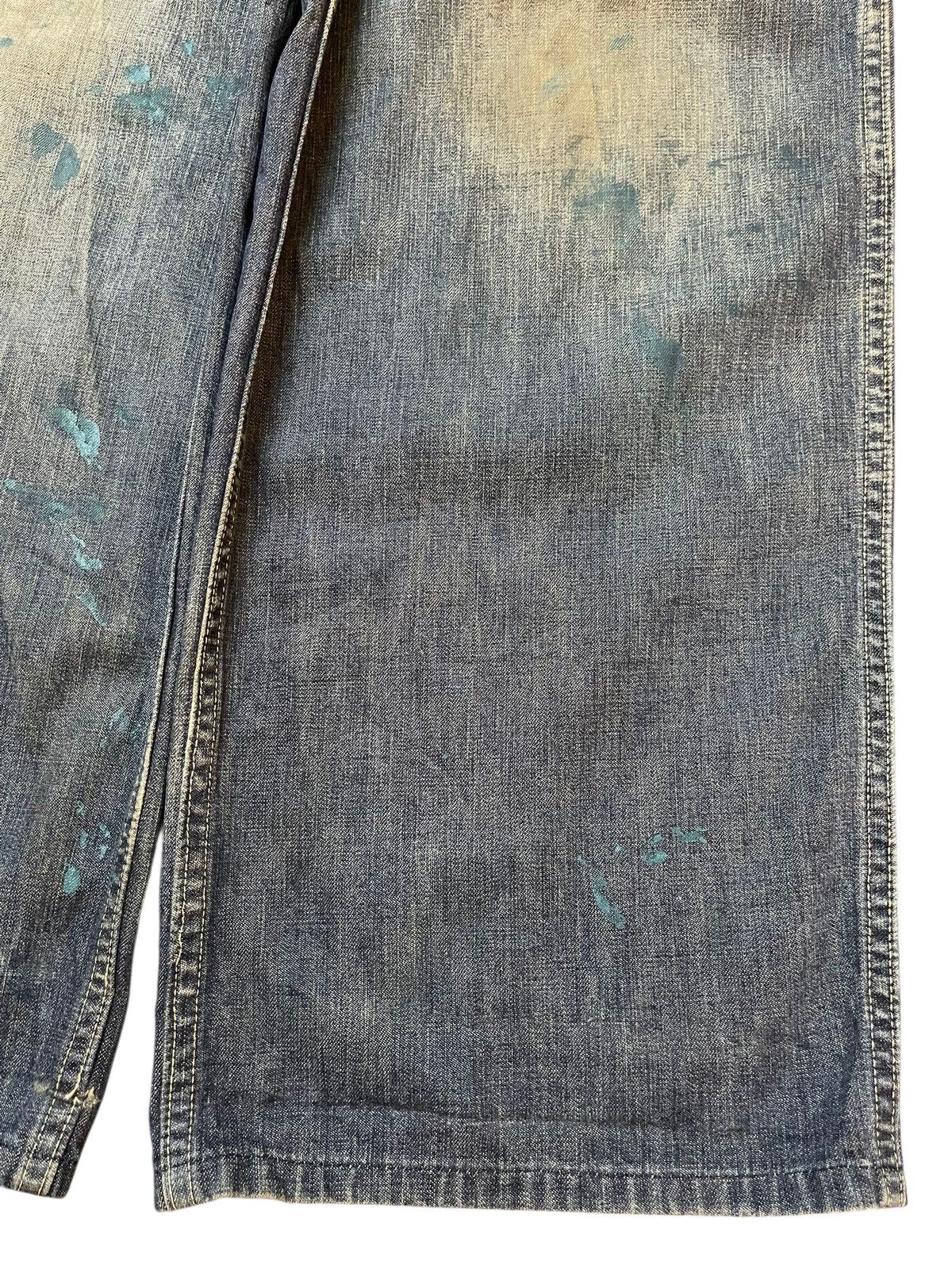 Post Overalls Vintage Japan Post Overall Mud Wash Style Ripped Baggy Jeans Size US 30 / EU 46 - 8 Thumbnail