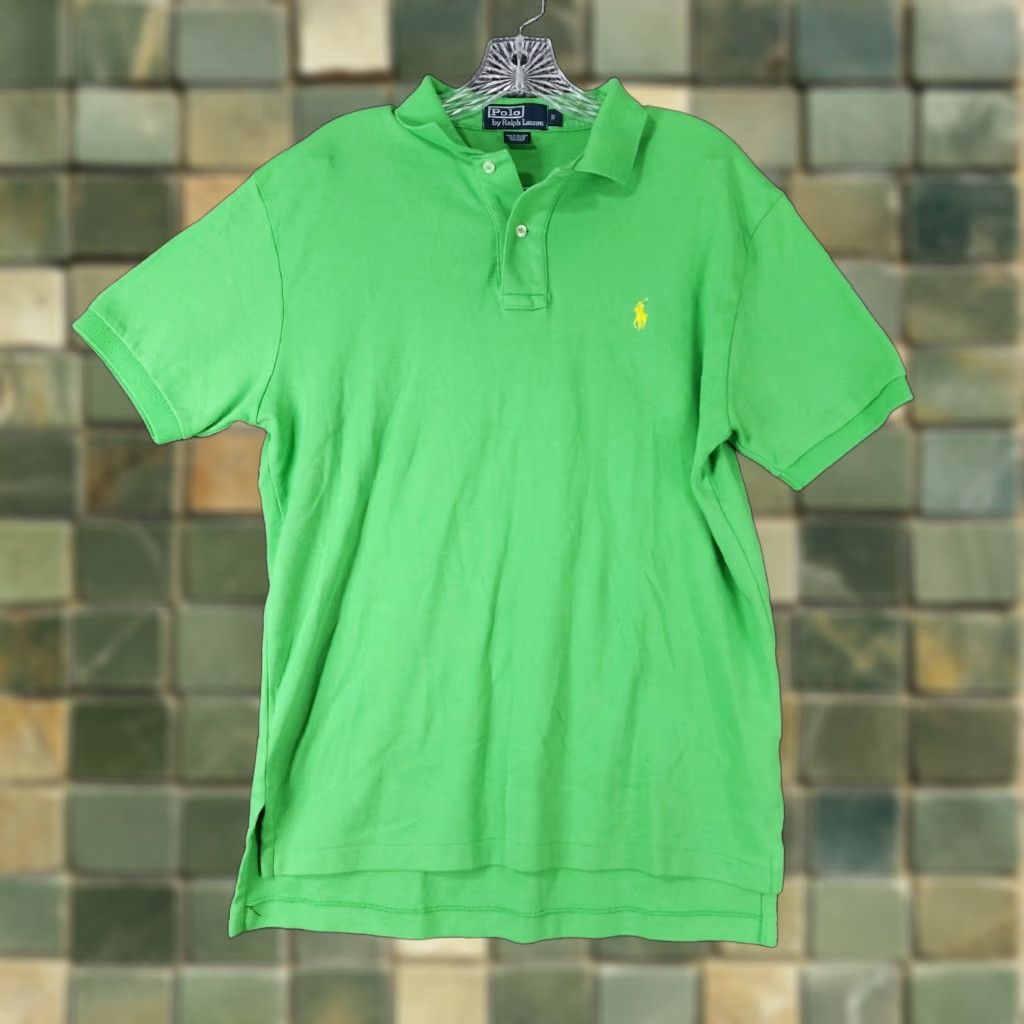 Polo Ralph Lauren Polo Ralph Lauren Men's Green Short Sleeve Cotton Polo Shirt Size S Size US S / EU 44-46 / 1 - 1 Thumbnail