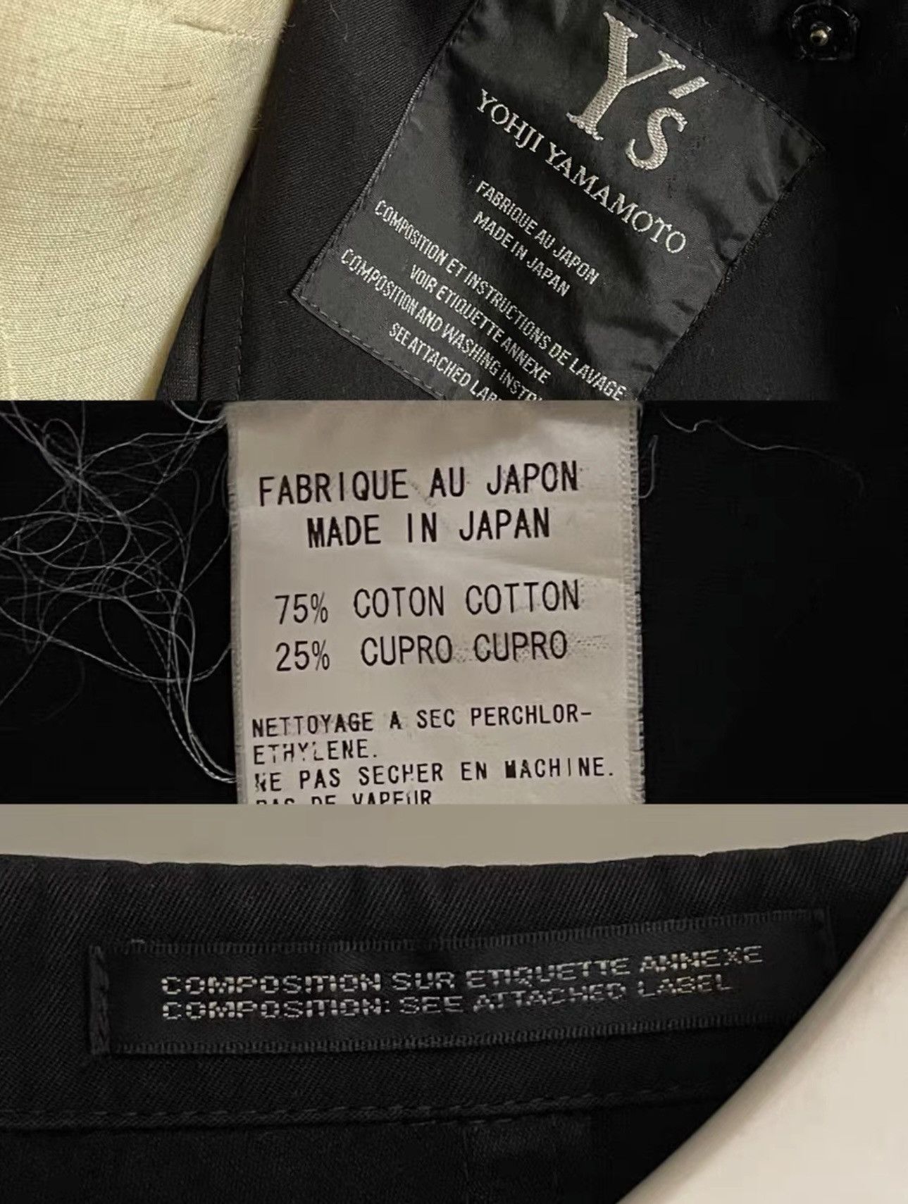 Yohji Yamamoto Yohji Yamamoto｜Deconstructed multi-panel suit jacket Size XXS / US 00 / IT 34 - 4 Thumbnail