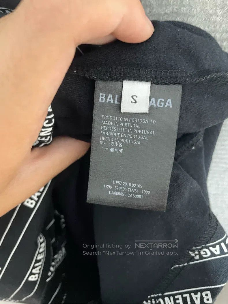 Balenciaga Balenciaga Diagonal letter full-print short-sleeve Size US S / EU 44-46 / 1 - 5 Thumbnail