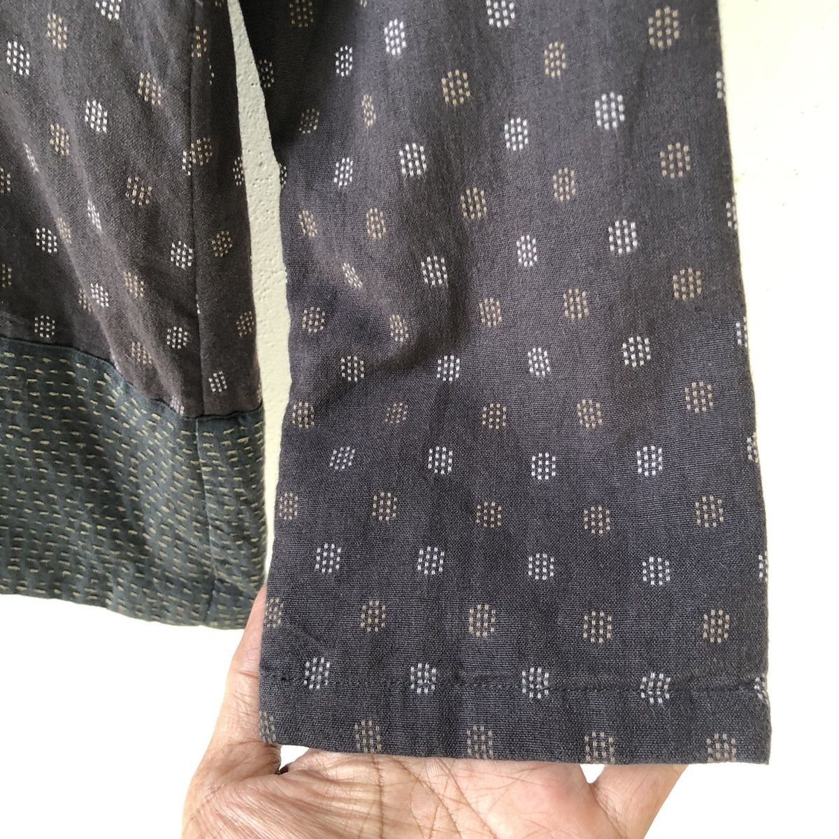 Japanese Brand ANTENNE TROIS Kimono Style Woven 2 Layer jacket Size S / US 4 / IT 40 - 6 Thumbnail