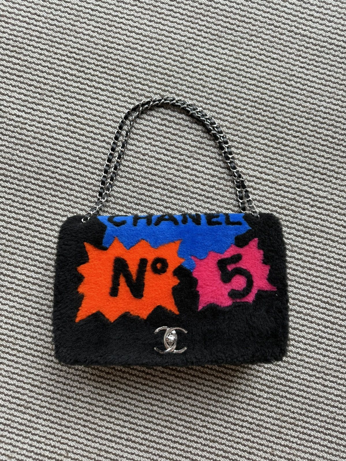 Chanel Chanel 14K Supermarket Shearling Classic Flap Jumbo No.5 Bag Size ONE SIZE - 1 Thumbnail