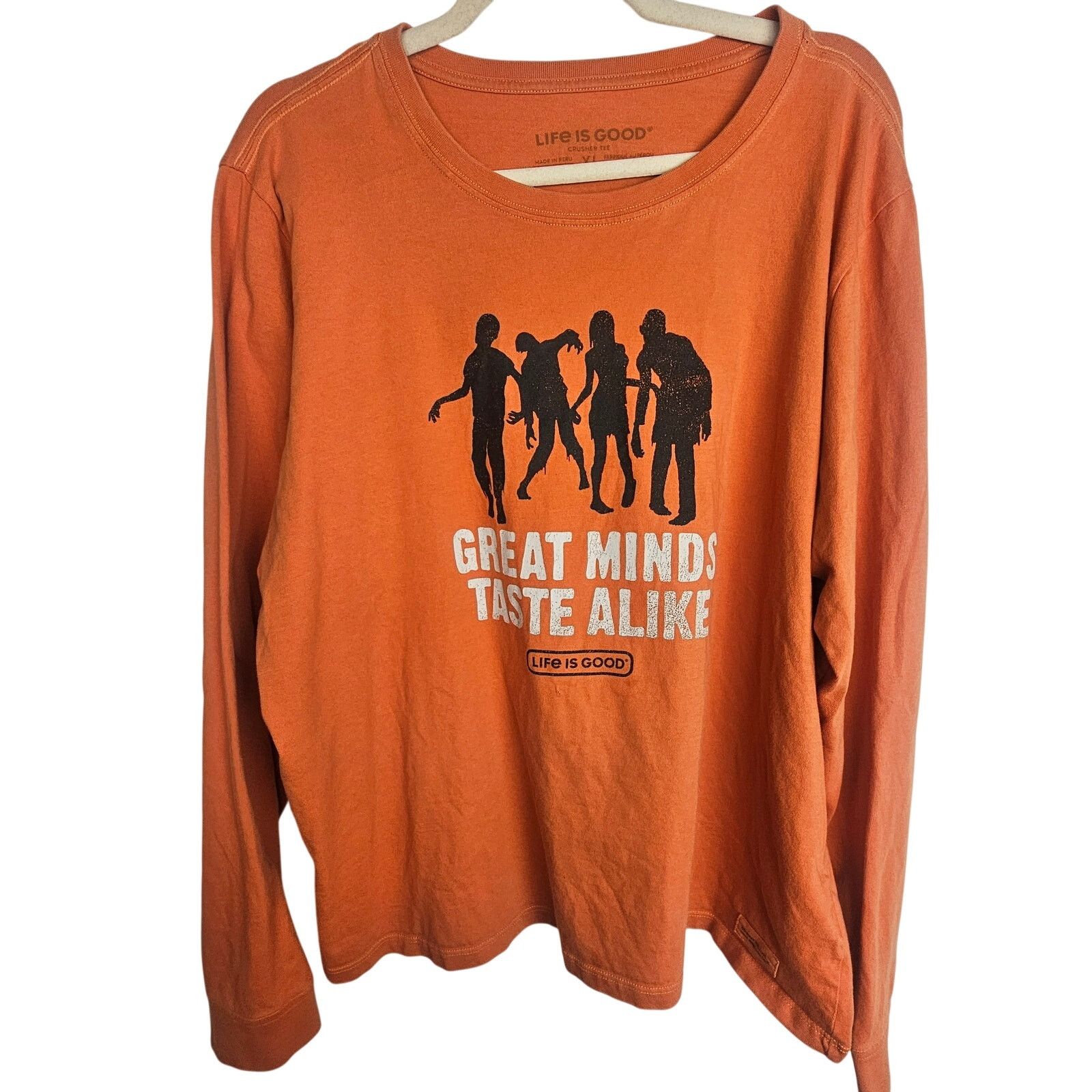 Life is Good Life Is Good Womens Crusher Tee Zombie T-Shirt Size XL Funny Size XL / US 12-14 / IT 48-50 - 1 Thumbnail