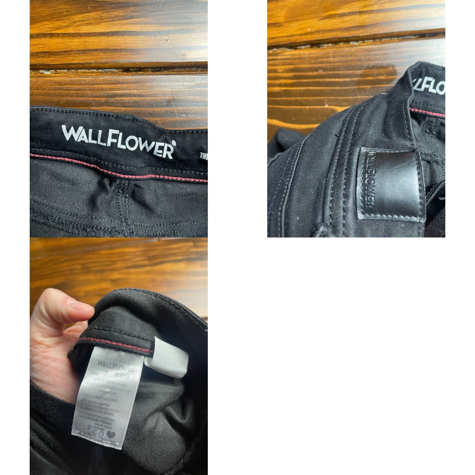 Vintage WallFlower Jeans Women’s Size 7 Black The Ultra Fit Jeans Regular Skinny 28in Inseam Womens Size 28" / US 6 / IT 42 - 8 Thumbnail