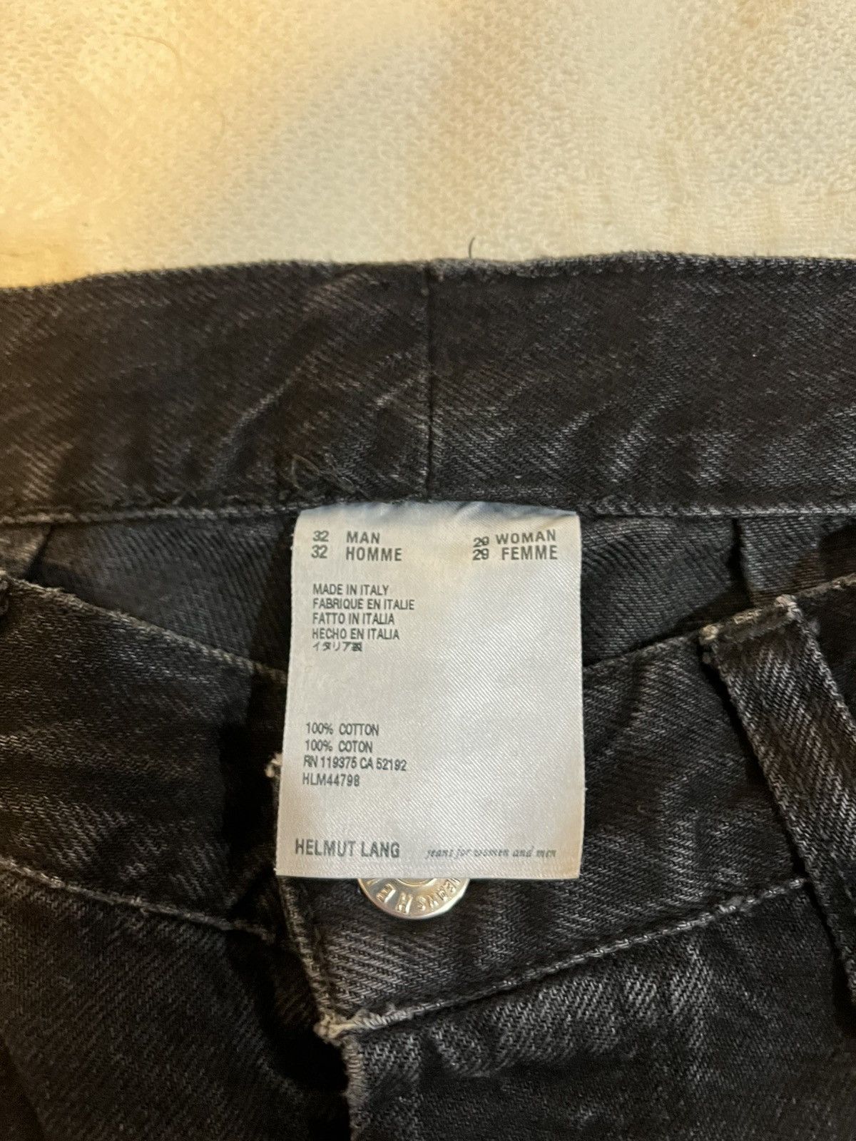 Helmut Lang Embroidered Logo Denim Size US 32 / EU 48 - 3 Thumbnail