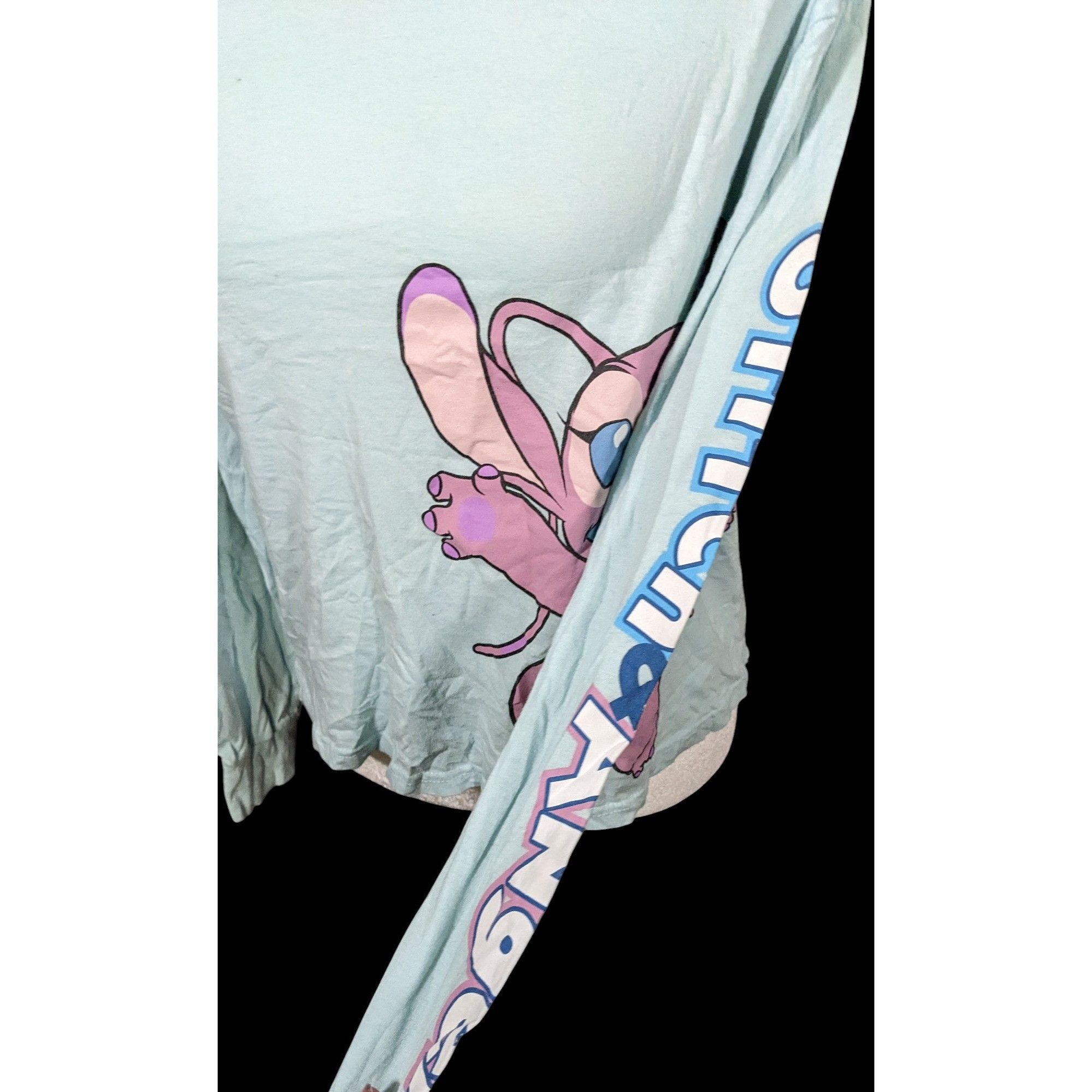 Disney Disney Stich And Angel Blue Long Sleeve Top Size M / US 6-8 / IT 42-44 - 3 Thumbnail