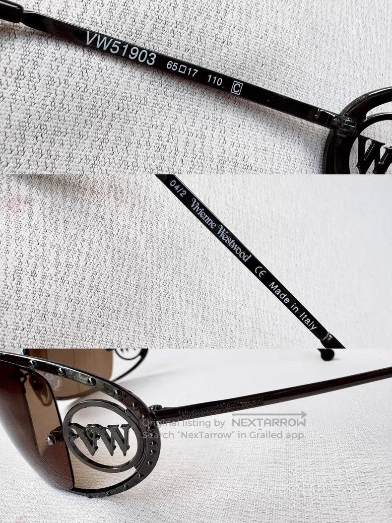 Vivienne Westwood Vivienne Westwood Vintage VW brown tinted sunglasses Size ONE SIZE - 6 Thumbnail