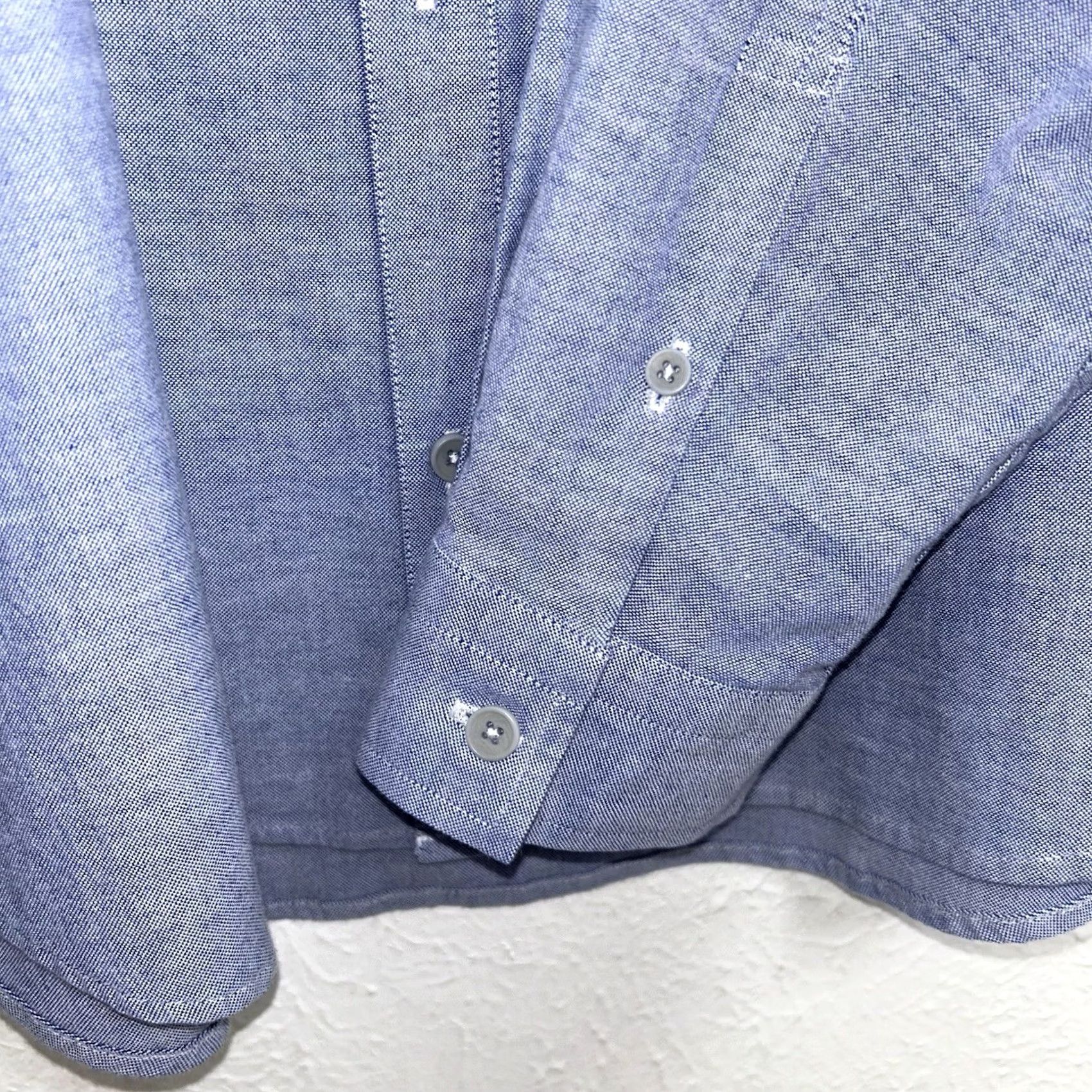 Lululemon Lululemon Commission Button Up Blue Qwick Oxford Shirt Long Sleeve Mens XL Size US XL / EU 56 / 4 - 3 Thumbnail