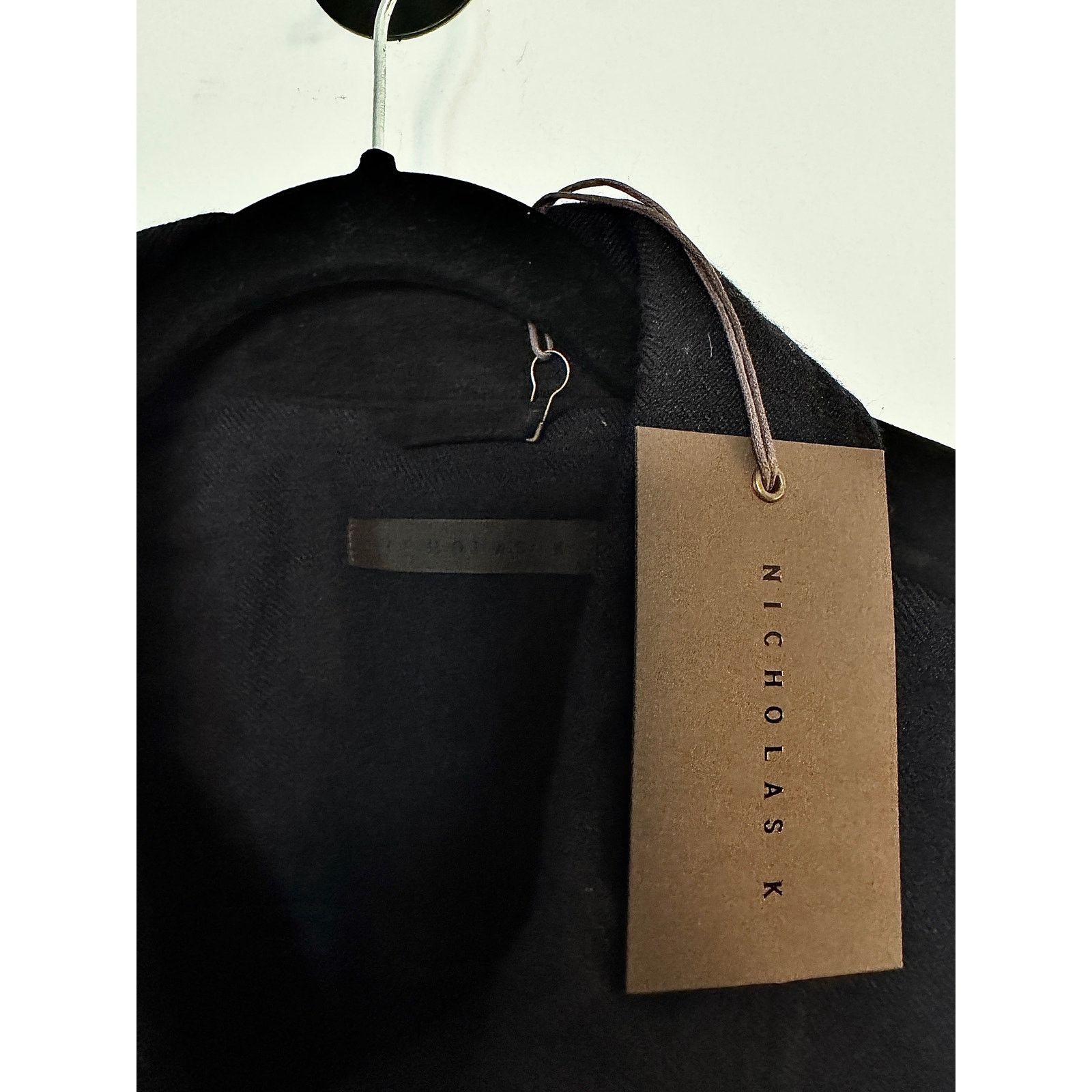 Nicholas K Nicholas K NWT Wool Silk Blend Black Sylas Shirt Size US XS / EU 42 / 0 - 3 Thumbnail
