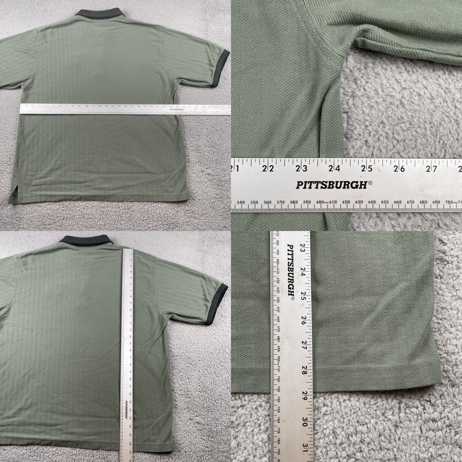 Vintage VINTAGE MunsingWear Polo Shirt Mens XL Green Knit Zig Zag EIA Arizona Chapter Polo Shirt Size US XL / EU 56 / 4 - 10 Thumbnail
