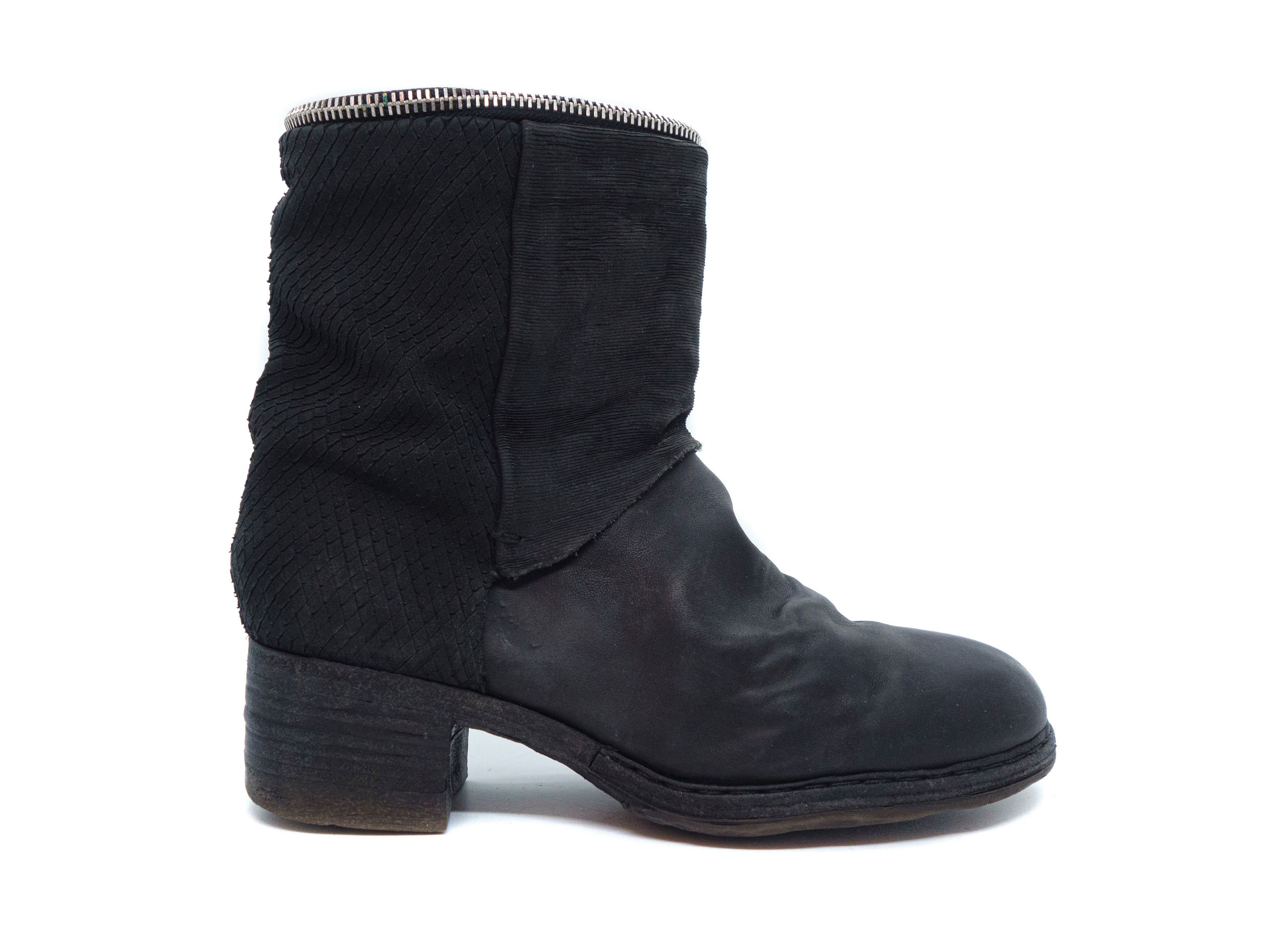 A.S.98 A.S.98 Upper Zippers Leather Boots Size US 8 / IT 38 - 1 Thumbnail