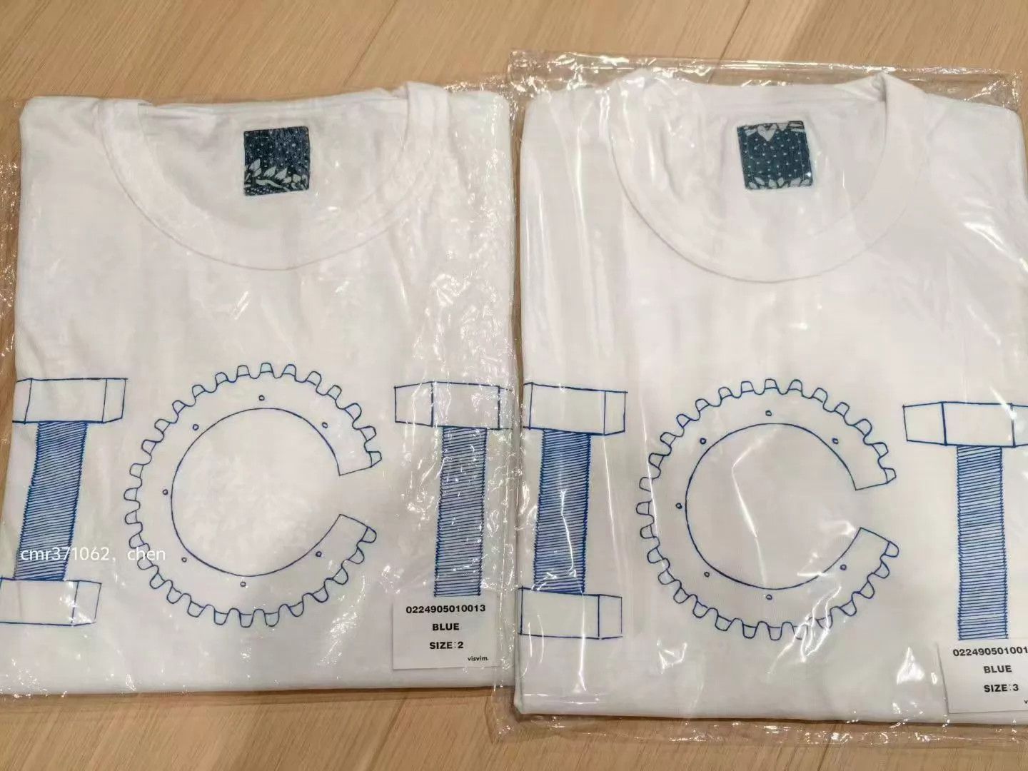 Visvim VISVIM new 24 ICT JUMBO TEE S/S blue/charcoal 2345 Size US M / EU 48-50 / 2 - 3 Thumbnail