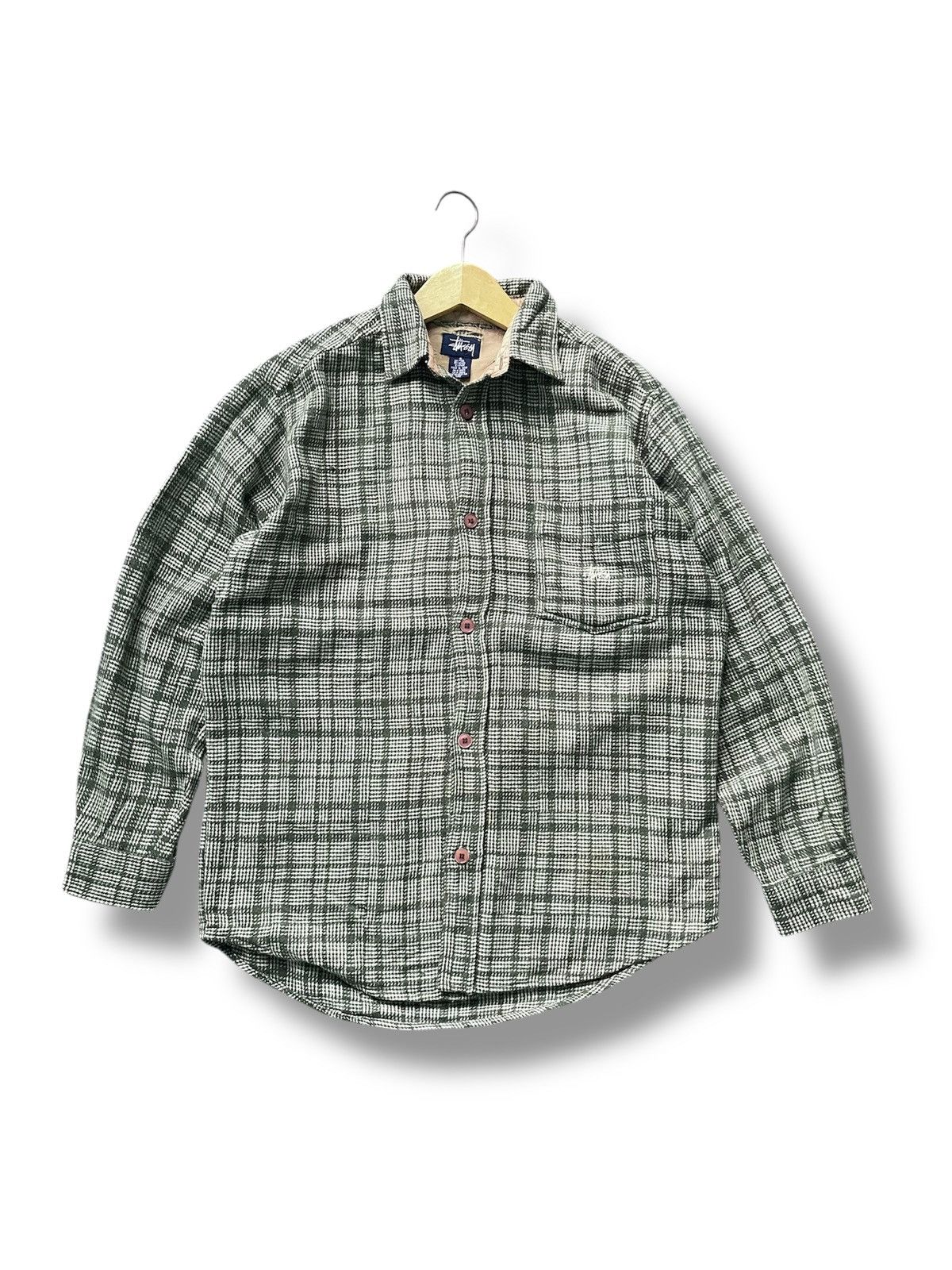Stussy Vintage Stussy Wool Plaid Shirt Size US S / EU 44-46 / 1 - 1 Thumbnail