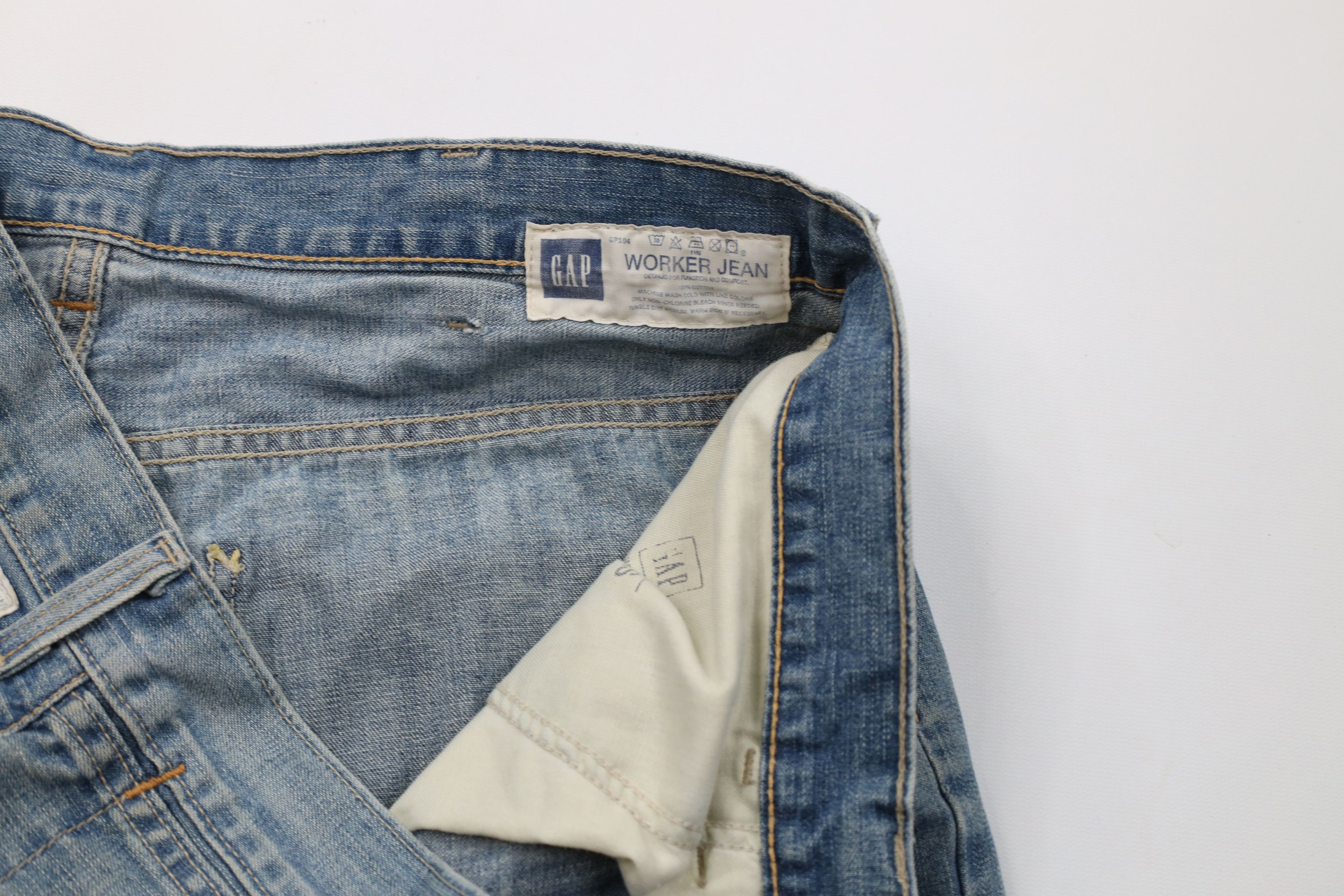 Gap Vintage Gap Wide Leg Dungaree Workwear Denim Jeans Blue Size 40" / US 18 - 10 Thumbnail