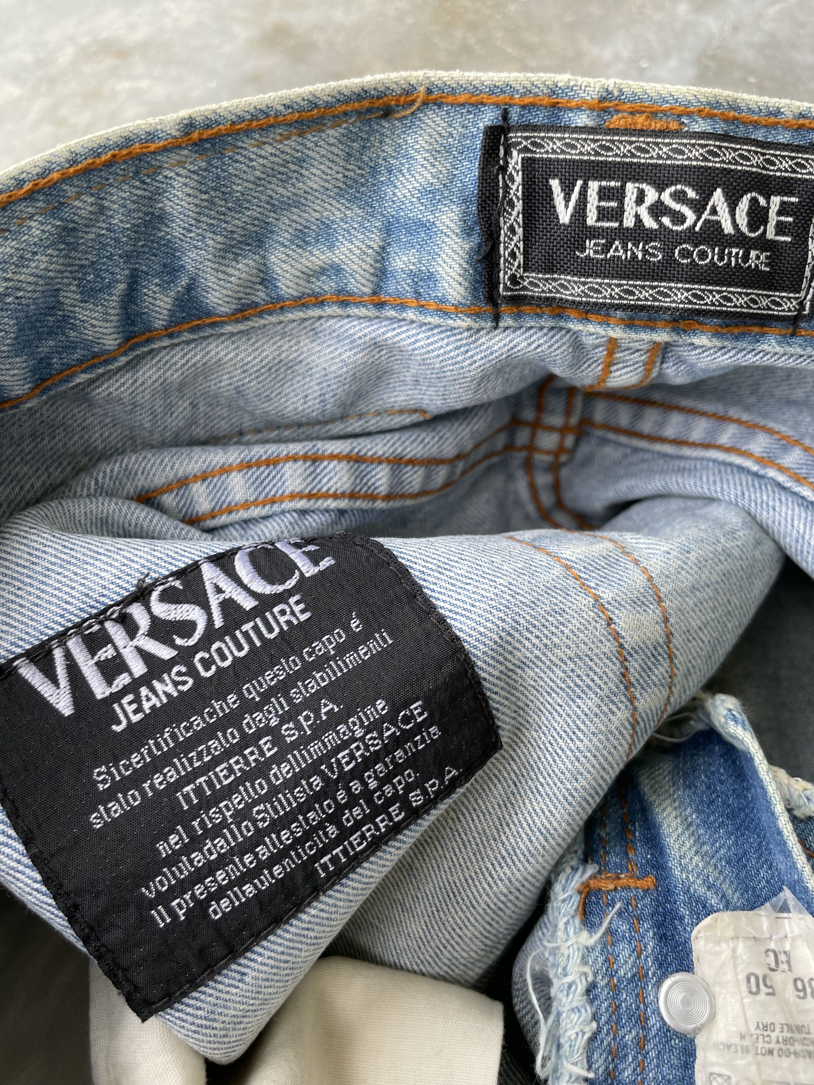 Versace Jeans Couture Vintage Versace Jeans Couture Light Washed Denim Size US 32 / EU 48 - 8 Thumbnail