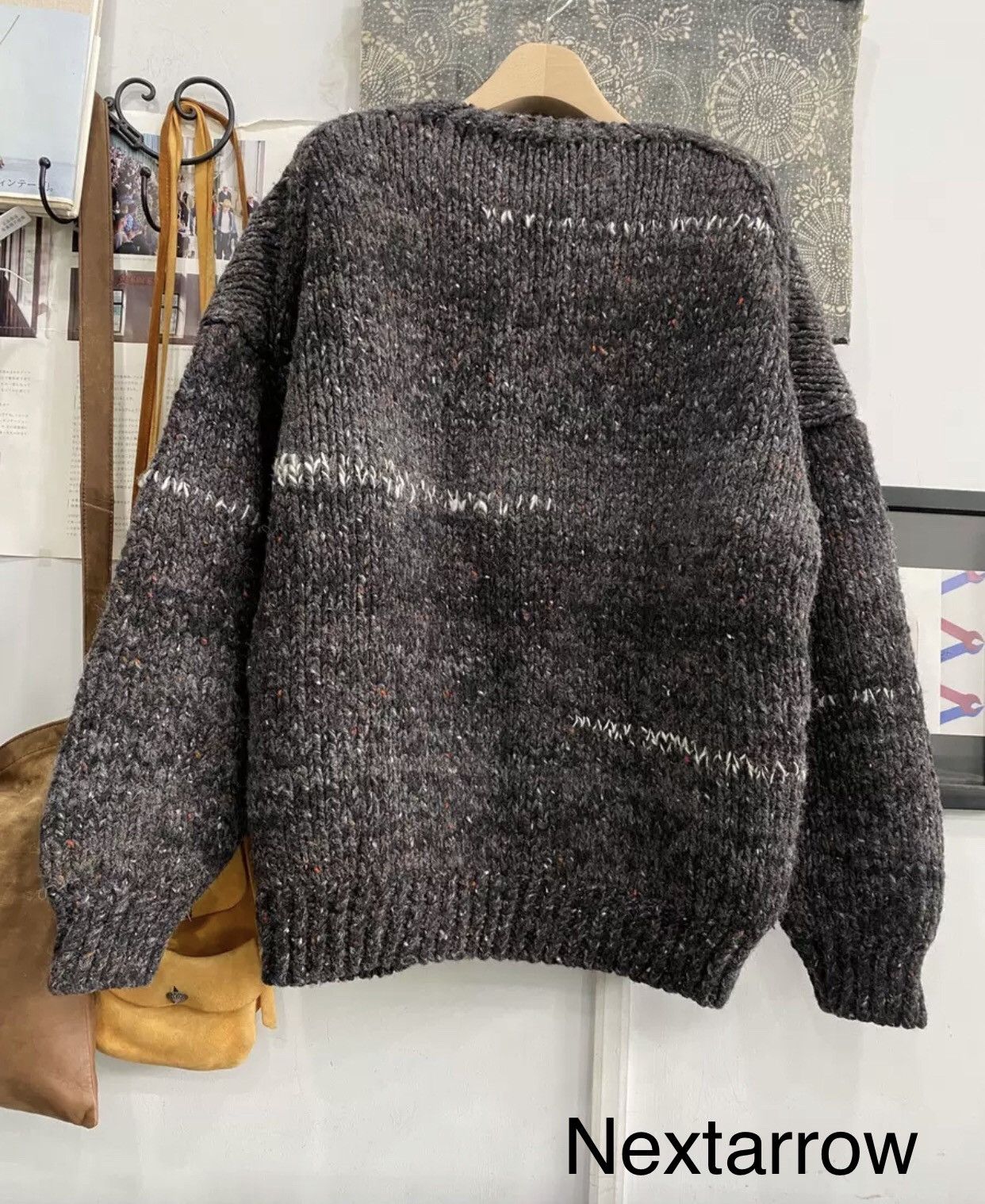 VISVIM 21AW AMPLUS CREW GRADIENT HAND KNIT jacket 2412-