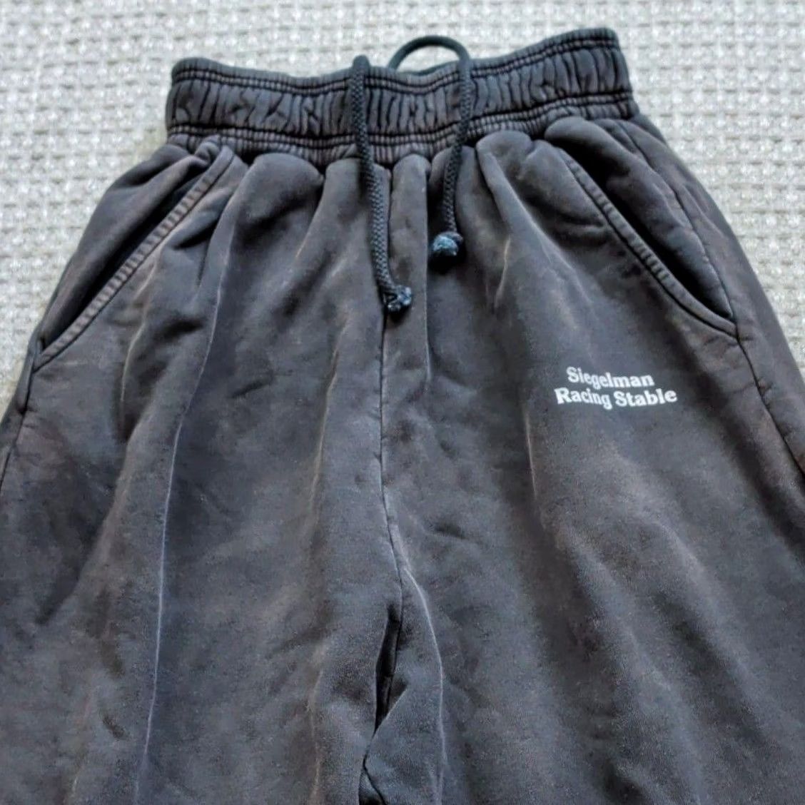 Siegelman Stable Pants Mens Xs Gray Fleece Organic Cotton Sweatpants Joggers Usa, Men's (Size 27) — image 2 of 6
