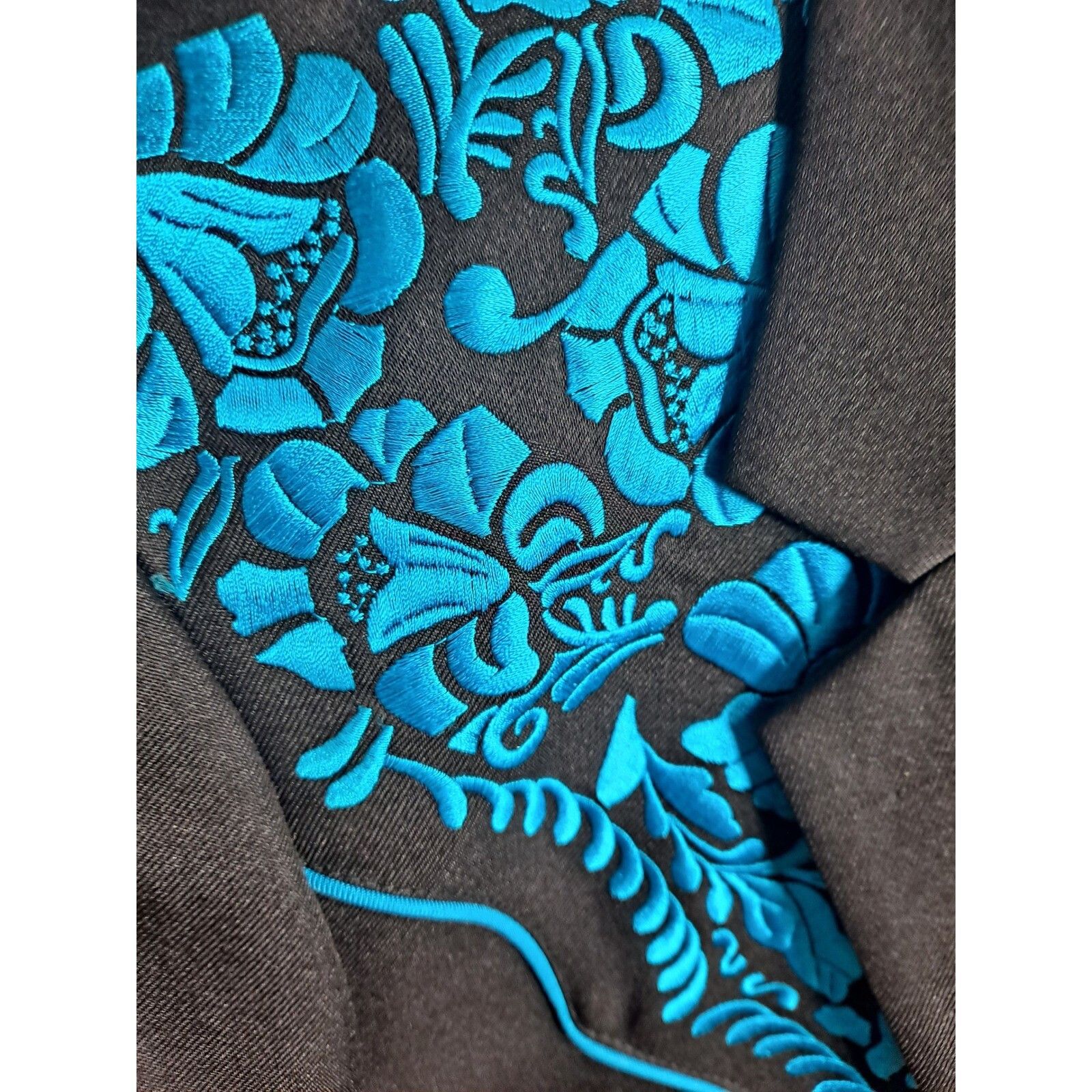 Other Scully Western Blazer Turquoise Floral Embroidery Cowboy Jac Size 44R - 9 Thumbnail