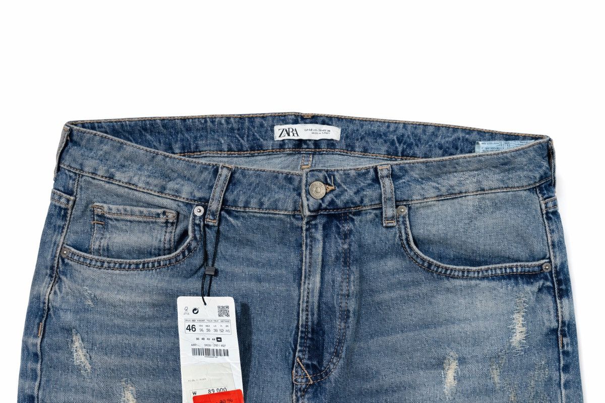 Zara Zara man distressed Denim Jeans Size US 36 / EU 52 - 4 Thumbnail