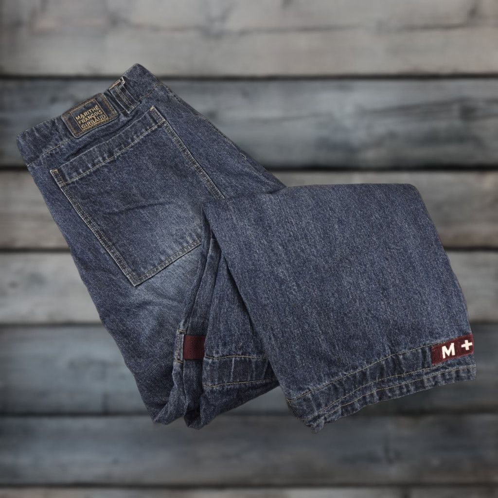 Vintage VINTAGE Girbaud Shuttle Pant Jean 42x34 Denim Jeans Men 42 34 Blue Belt Strap Rave Cargo Tape Distressed Size US 42 / EU 58 - 1 Thumbnail