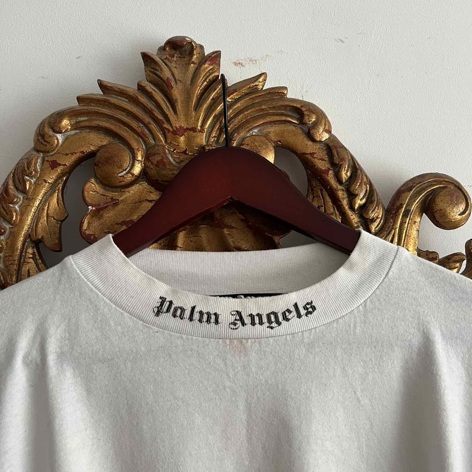 Palm Angels Palm Angels White Long Sleeve with multicolour logo Size US M / EU 48-50 / 2 - 5 Thumbnail
