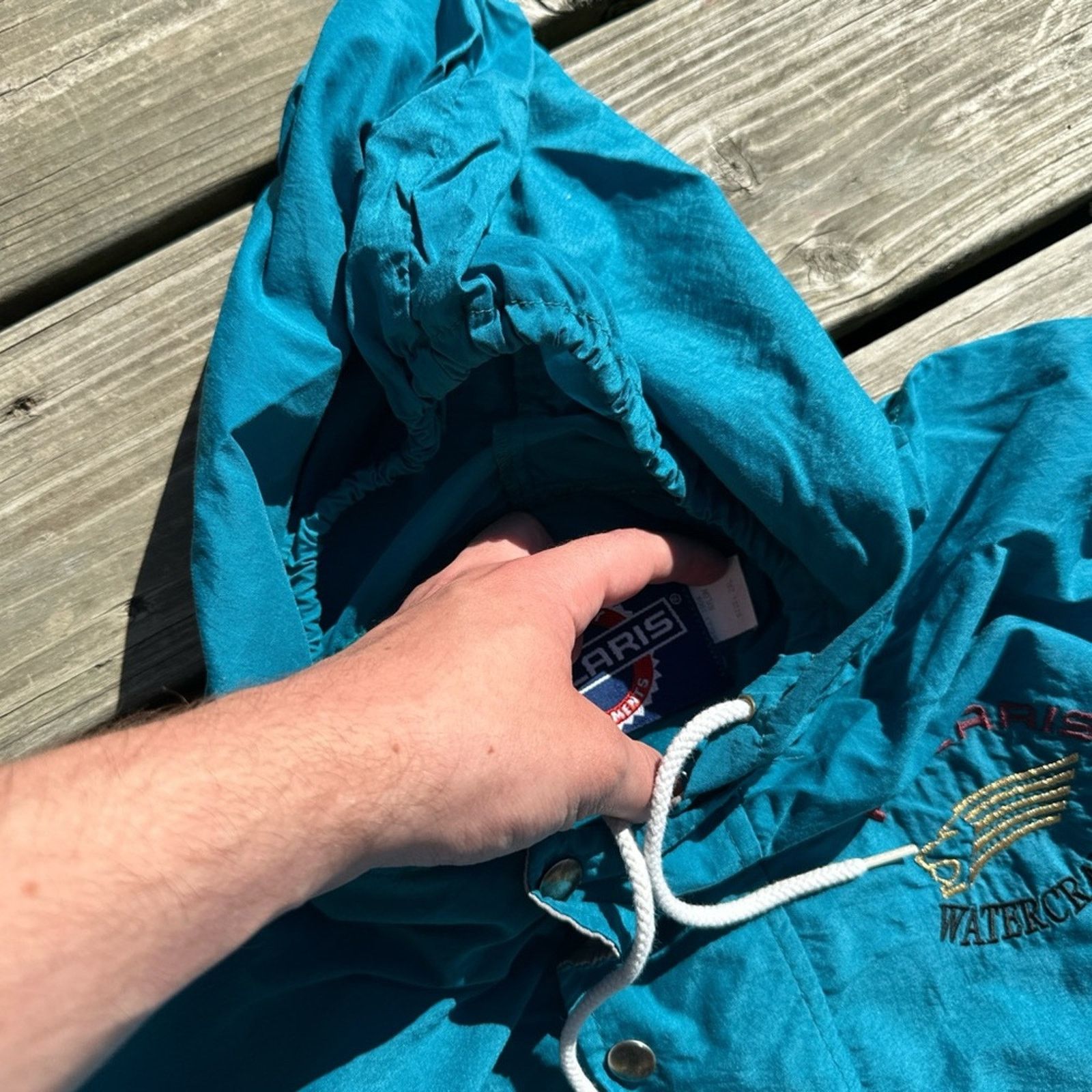 Vintage Vintage Polaris Blue Windbreaker‎ Jacket Size US XXL / EU 58 / 5 - 2 Thumbnail