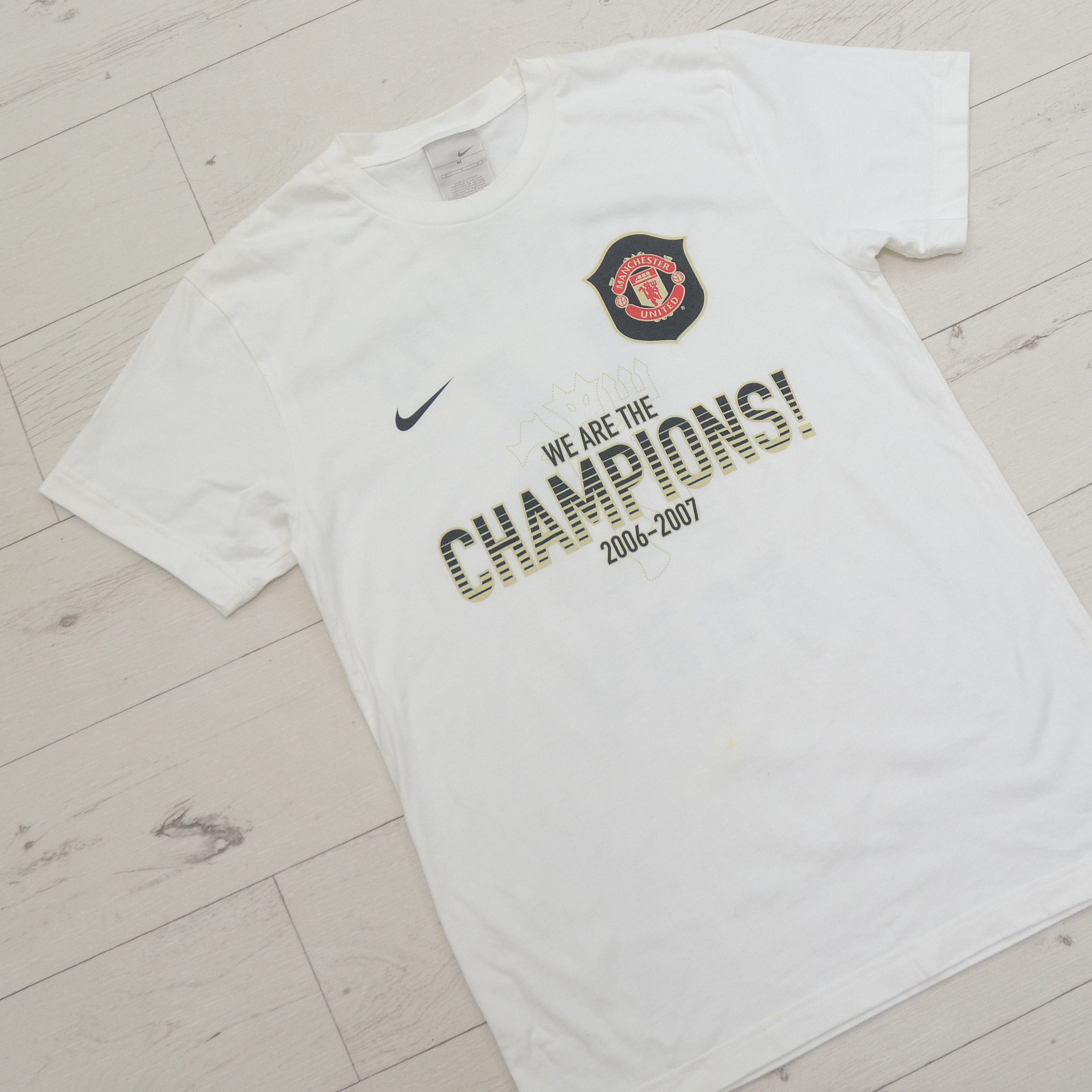 Nike NIKE T-shirt Manchester United 06/07 We Are The Champions Size US M / EU 48-50 / 2 - 2 Thumbnail