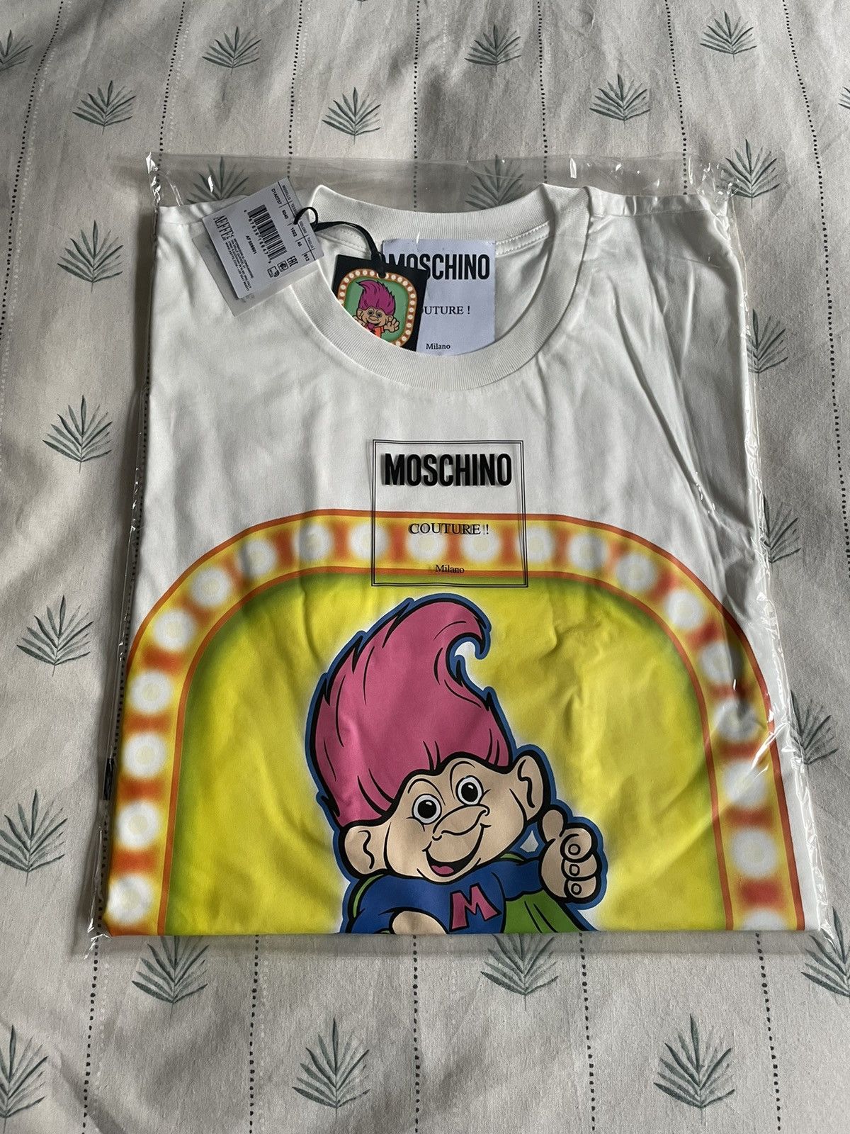 Image of Moschino Couture Good Luck Trolls in White, Women's (Size Small)