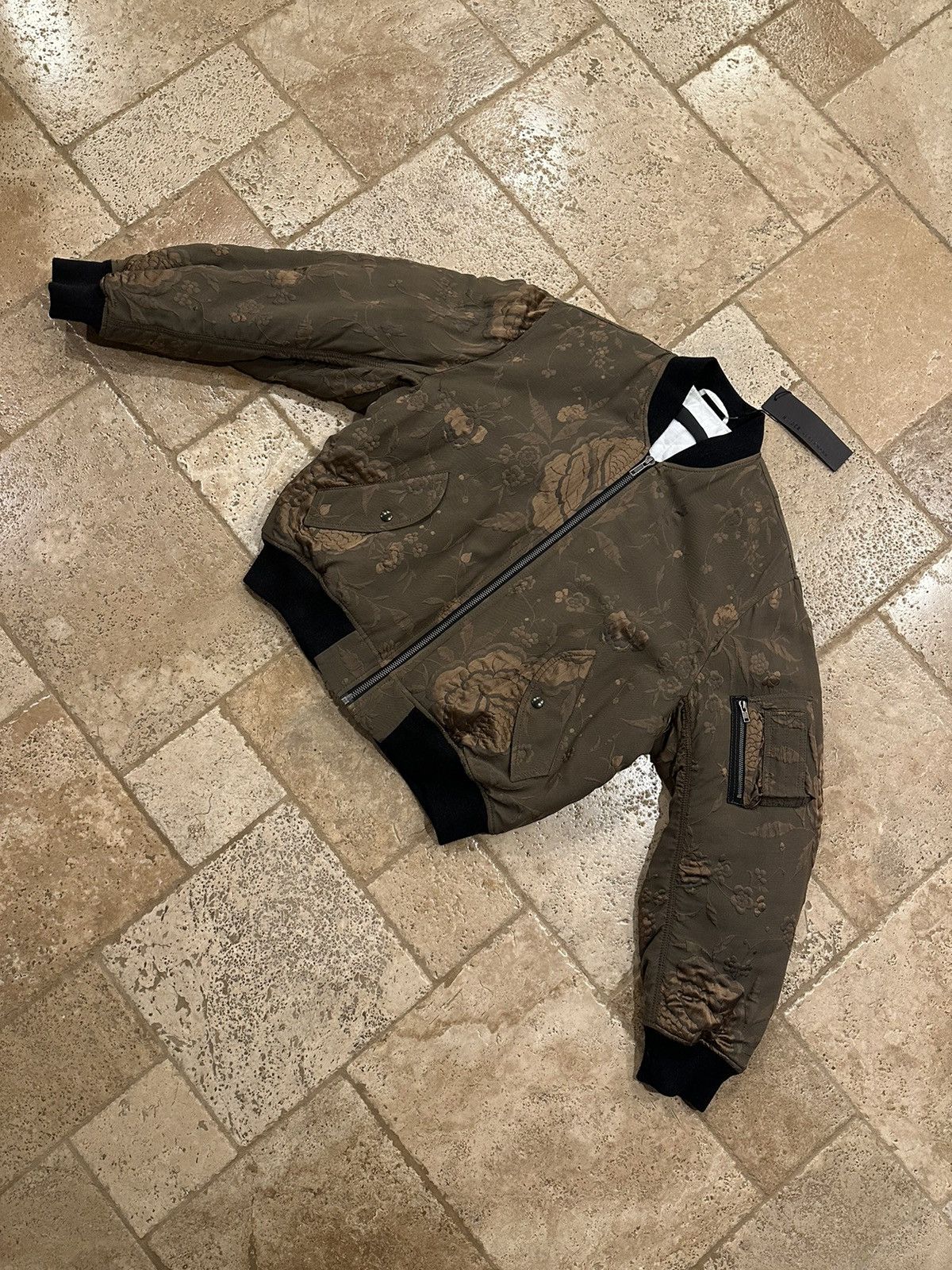 Haider Ackermann Haider Ackermann Raquel FW16 Floral Embroidery Bomber Jacket Size US XL / EU 56 / 4 - 3 Thumbnail
