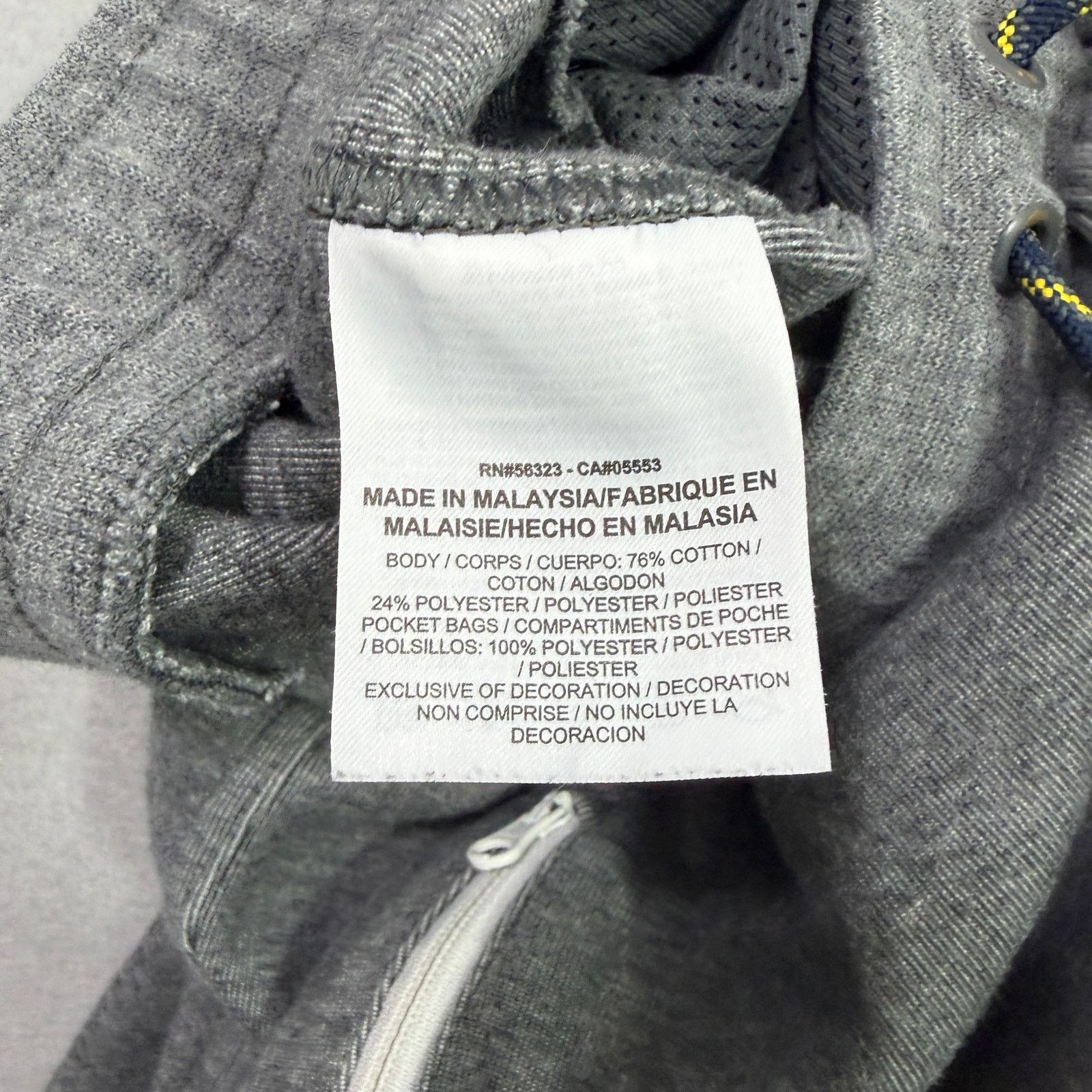 Nike Nike Michigan Wolverines Sweatpants Men's Large Gray Joggers Size US 34 / EU 50 - 6 Thumbnail