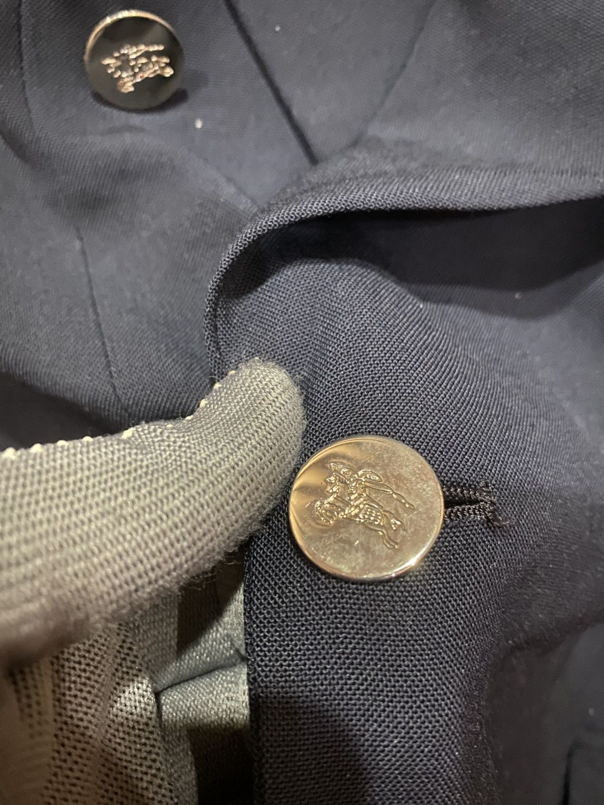 Burberry Vintage 80s Union-Made Double Breasted Blazer Size US M / EU 48-50 / 2 - 4 Thumbnail