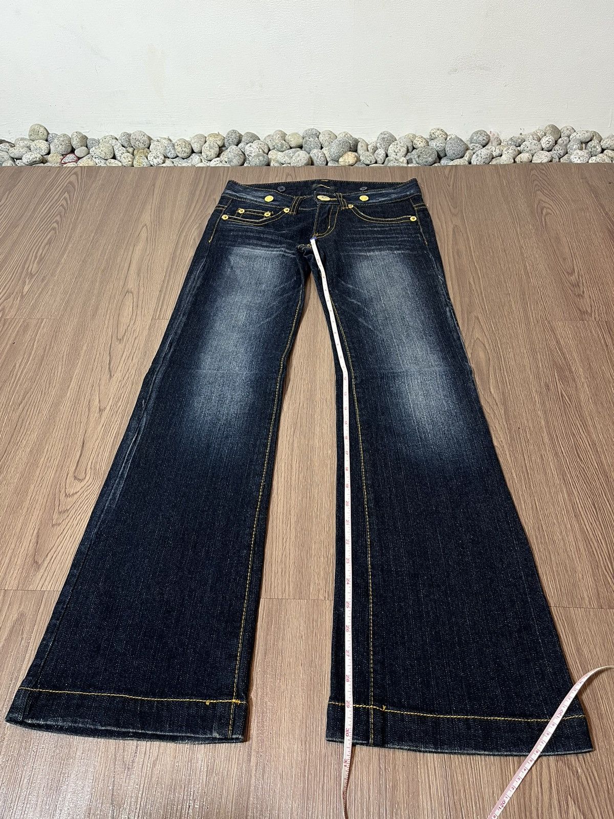 Designer × If Six Was Nine × Japanese Brand Dosch Japan low rise flare washed denim ifsixwasnine style Size US 29 - 17 Thumbnail