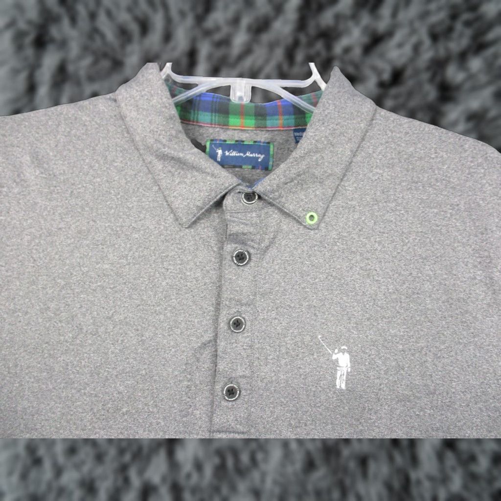 Vintage Rugby William Murray Polo Shirt Mens Medium Gray Plaid Golf Preppy Short Sleeve Shirt Polo Casual Button Logo Christmas 90s Theme? Size US M / EU 48-50 / 2 - 1 Thumbnail