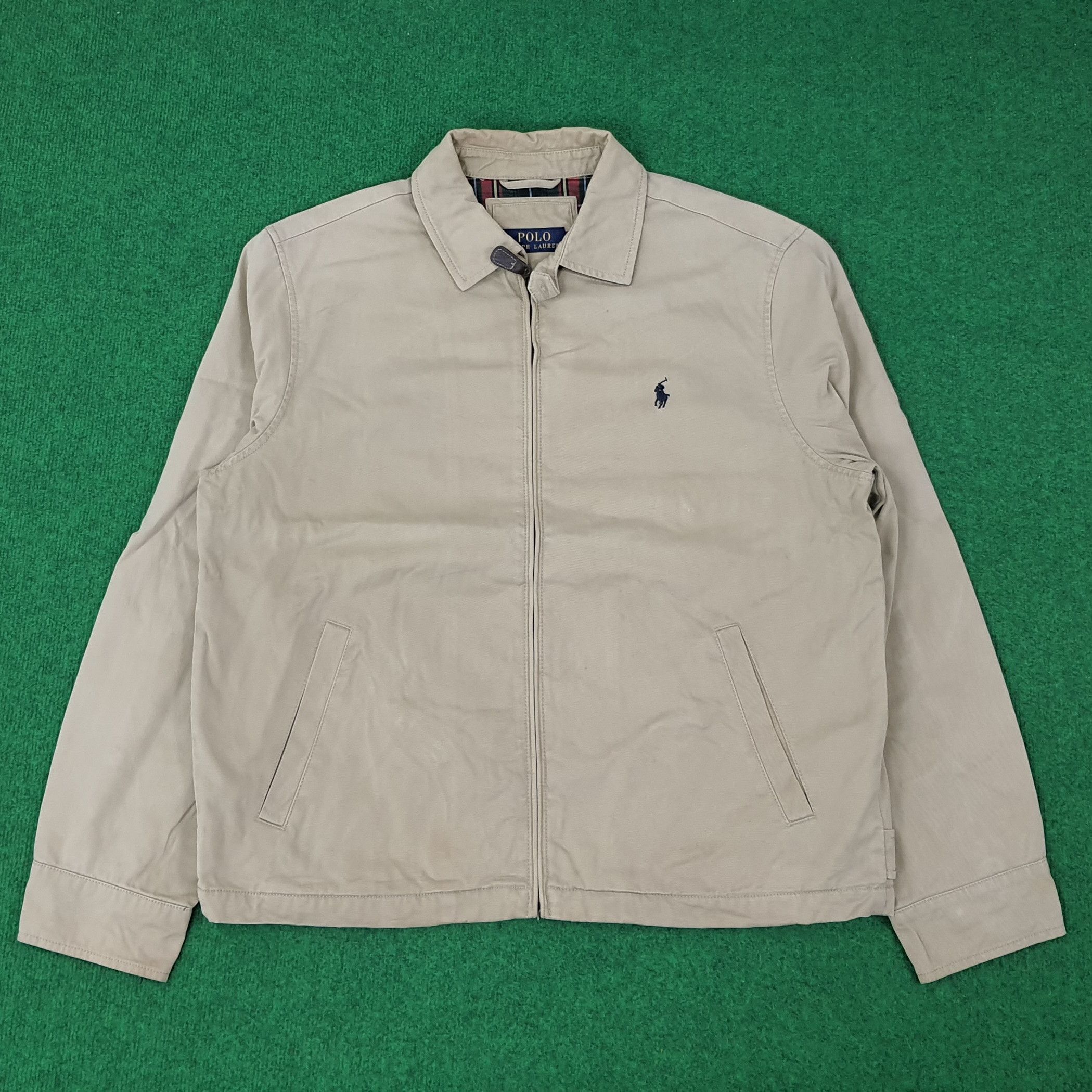 Vintage Vintage POLO Ralph Lauren Zipper Jacket C231N14 Size US L / EU 52-54 / 3 - 1 Thumbnail