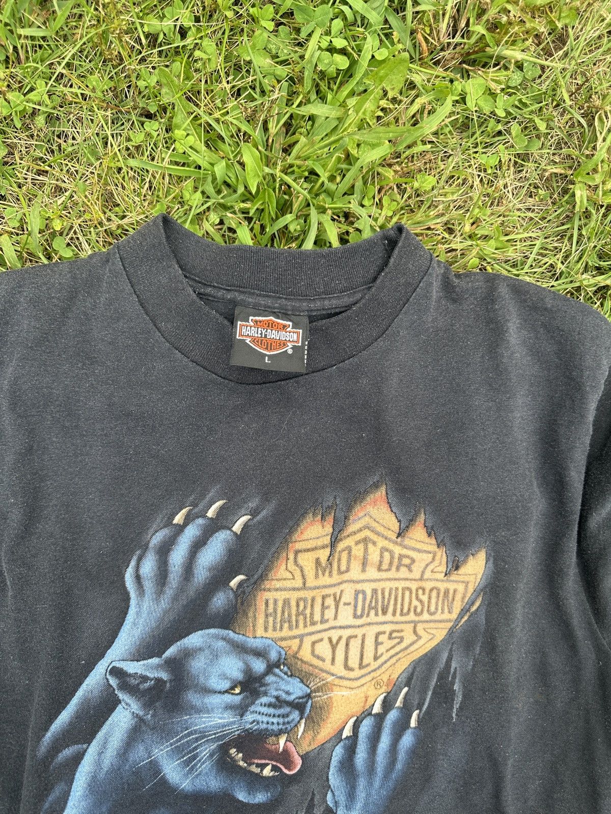 Harley Davidson 1991 3D emblem Harley Davidson black panther tshirt Size US L / EU 52-54 / 3 - 3 Thumbnail