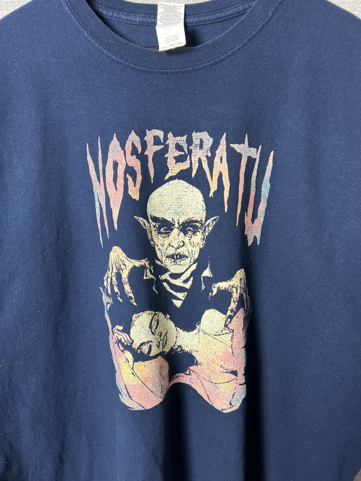 Expert Horror Vintage Nosferatu Dracula Movie Promo Tee Size US XXL / EU 58 / 5 - 7 Thumbnail