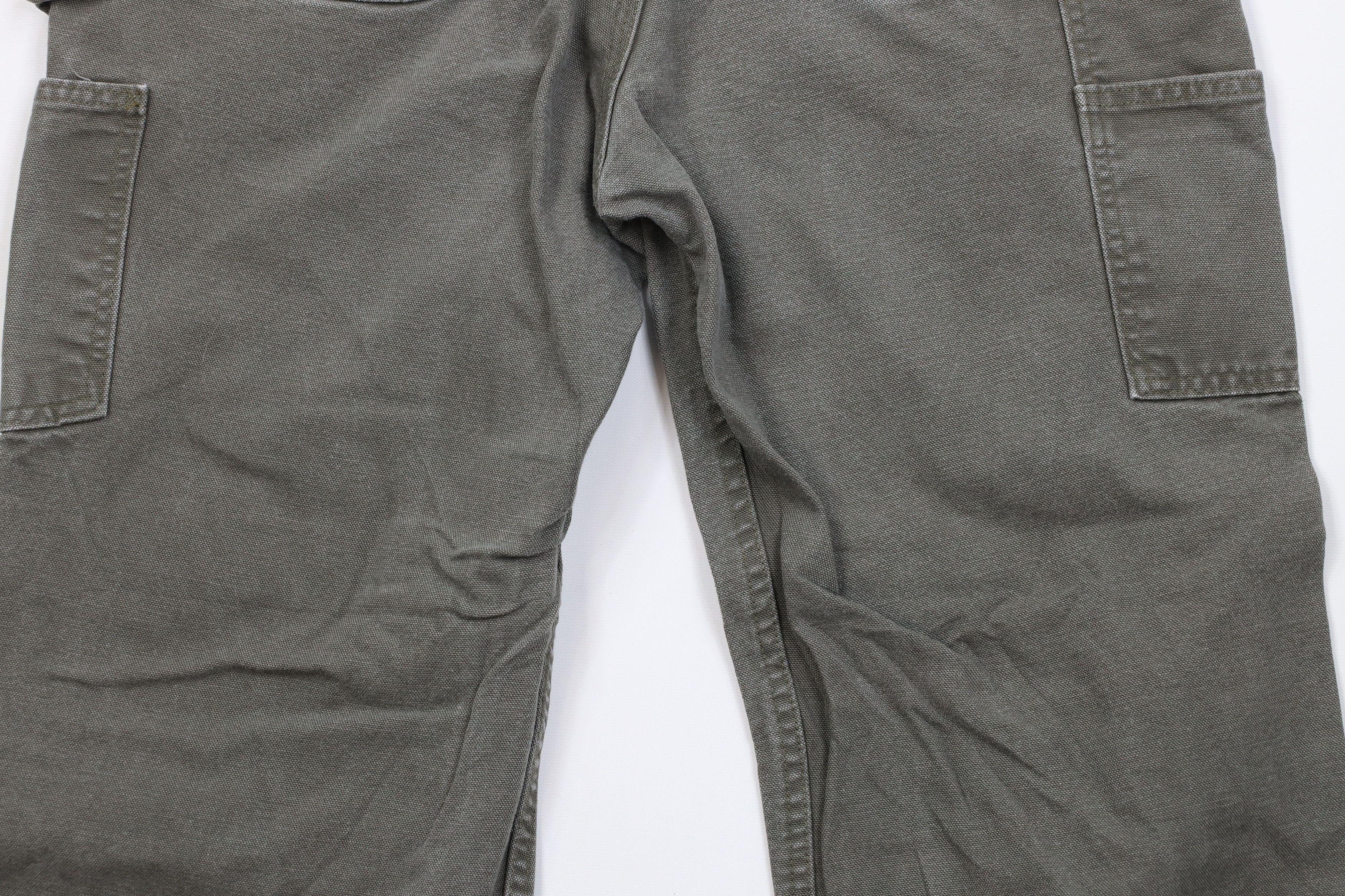 Carhartt Vintage Y2K Carhartt Wide Leg Dungaree Pants Moss Green Size US 34 / EU 50 - 12 Thumbnail