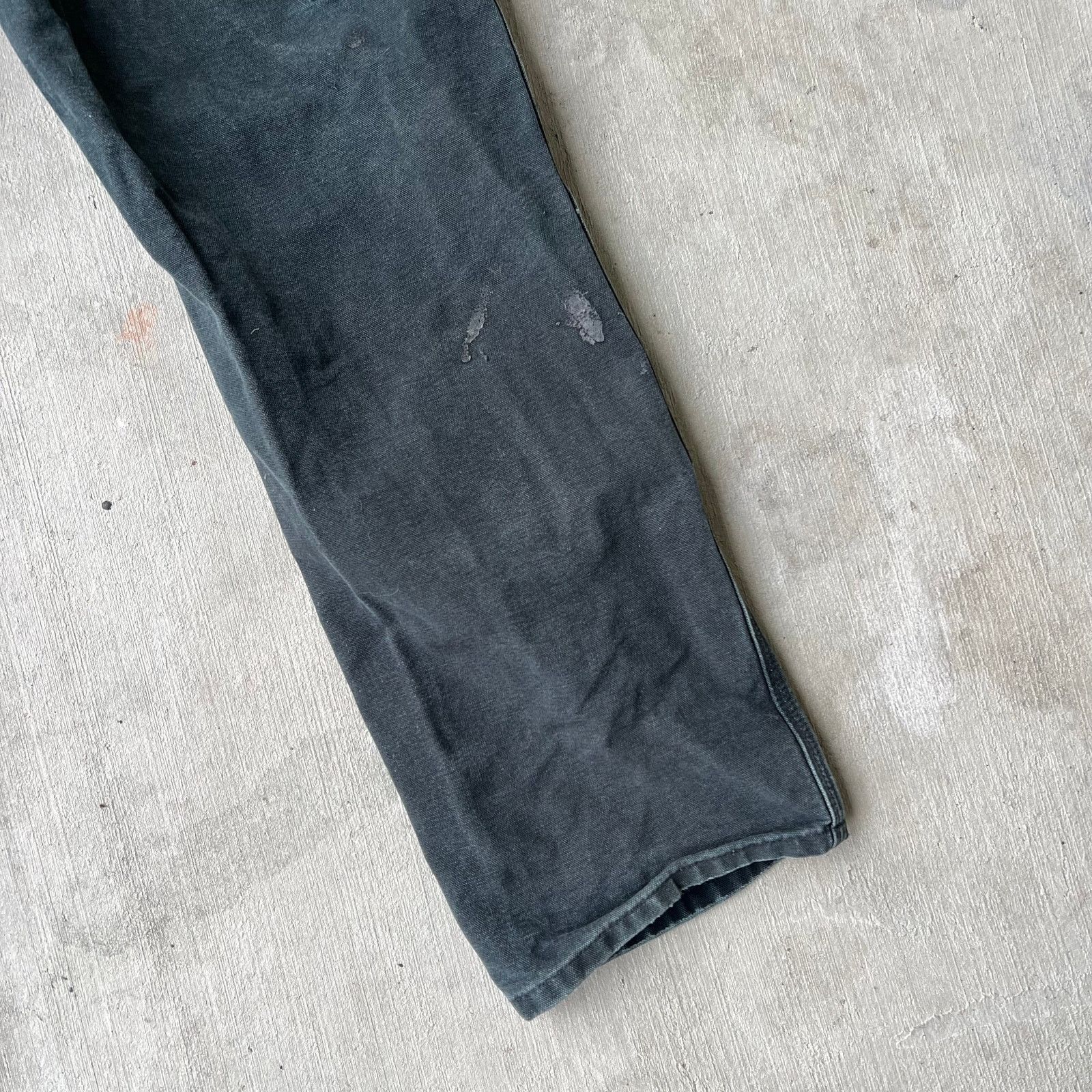 Carhartt × Vintage Carhartt faded black double knee work wear carpenter pants Size US 31 - 8 Thumbnail