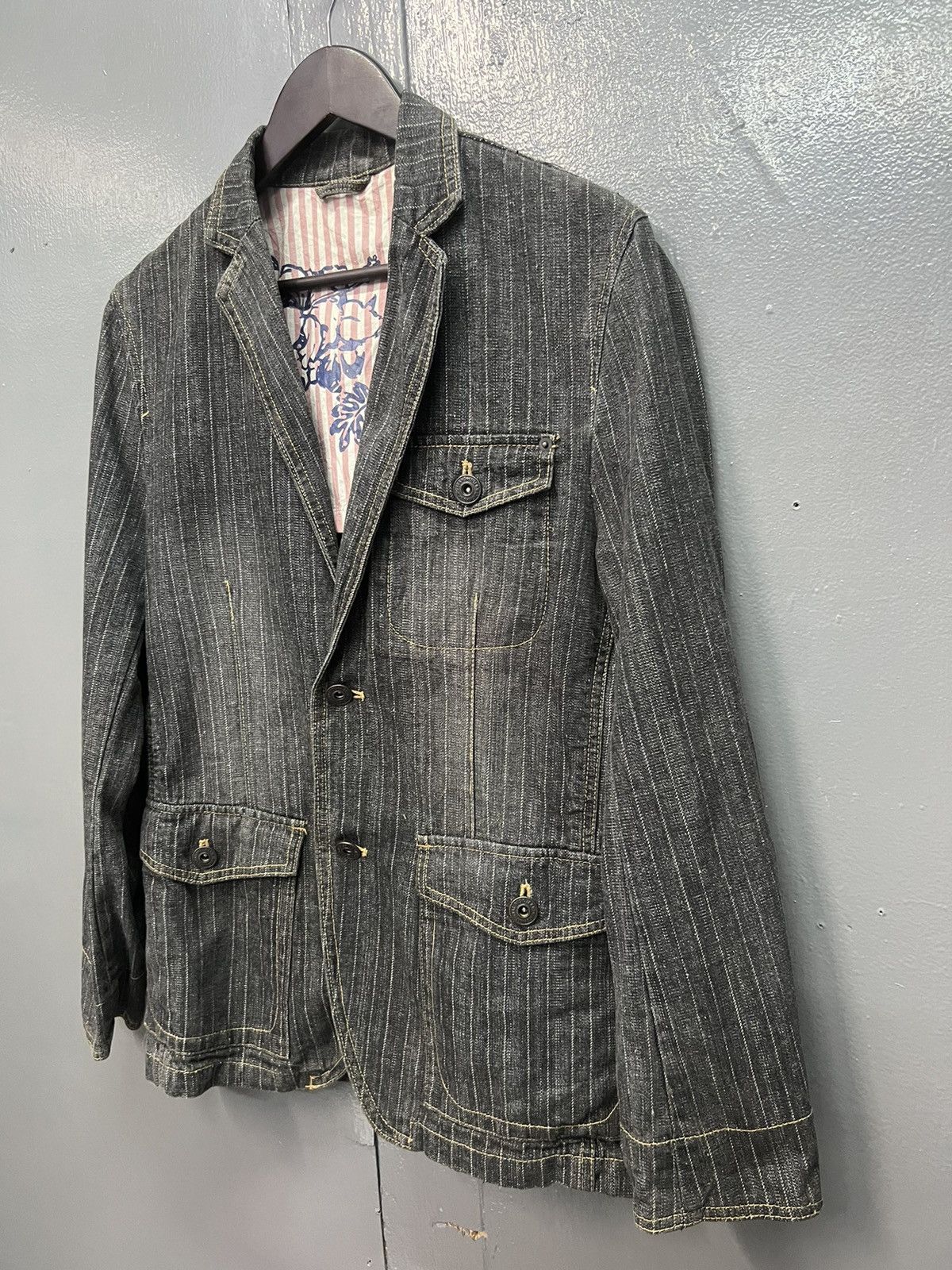 Japanese Brand INTERNATIONAL BASIC JEANS DENIM JACKET Size US M / EU 48-50 / 2 - 3 Thumbnail