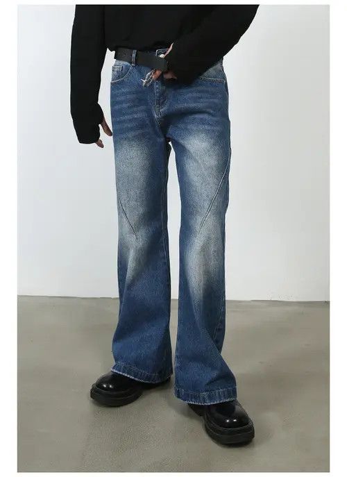 VIBE Men's American street style straight flared cleanfit jeans Size US 32 / EU 48 - 3 Thumbnail