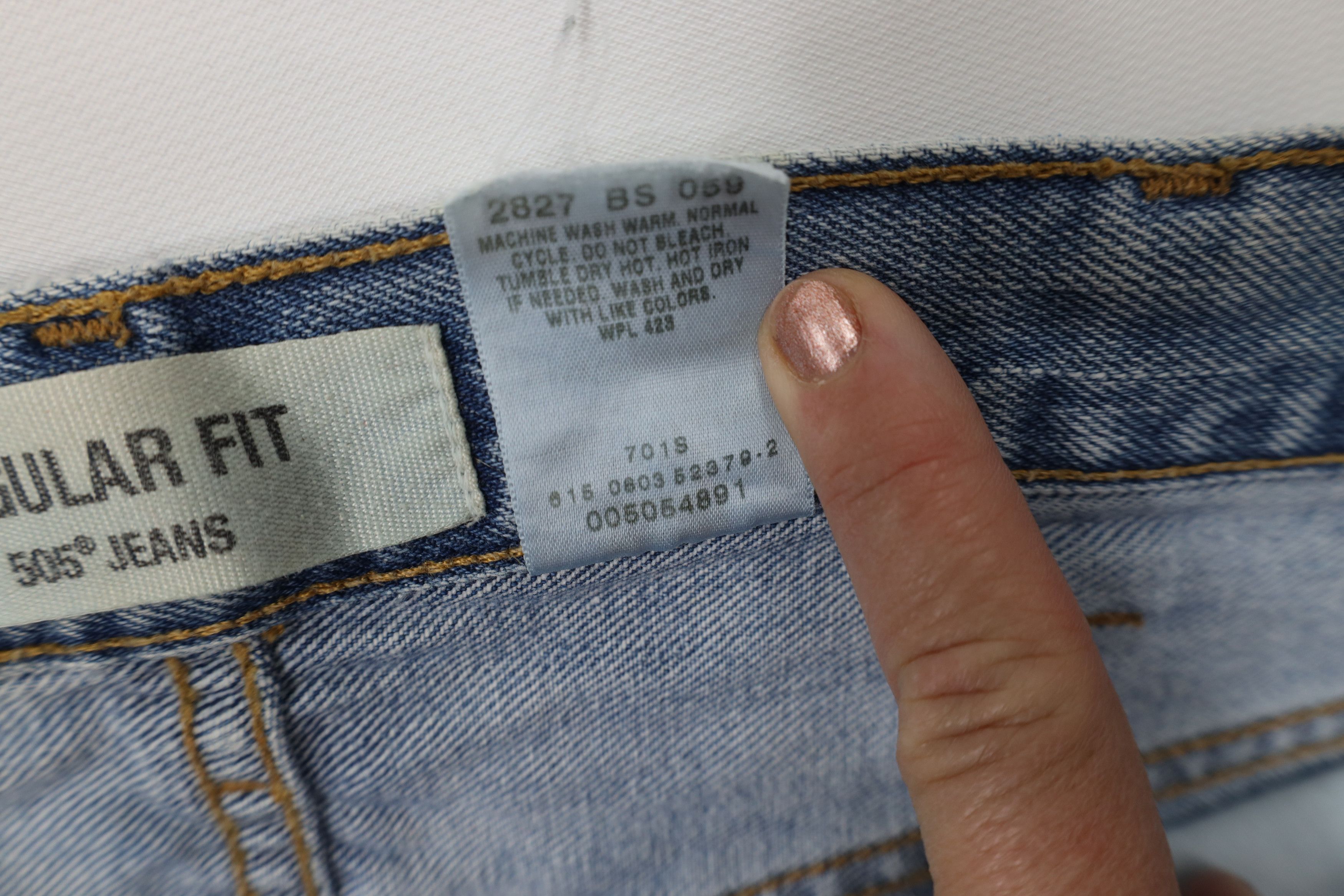 Levi's Vintage Y2K 2003 Levis 505 Regular Straight Leg Denim Jeans Size US 38 / EU 54 - 9 Thumbnail